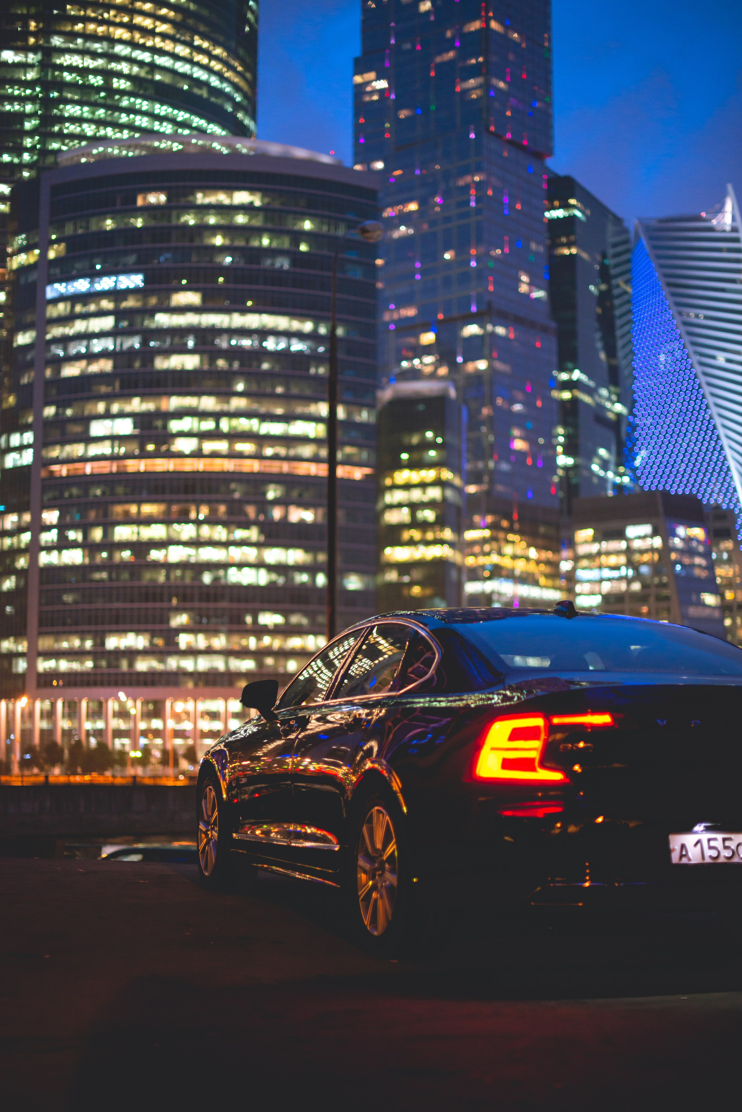 Ночная съемка Volvo S90. ФОТОГРАФ МЕКСИКА КИНТАНА-РОО