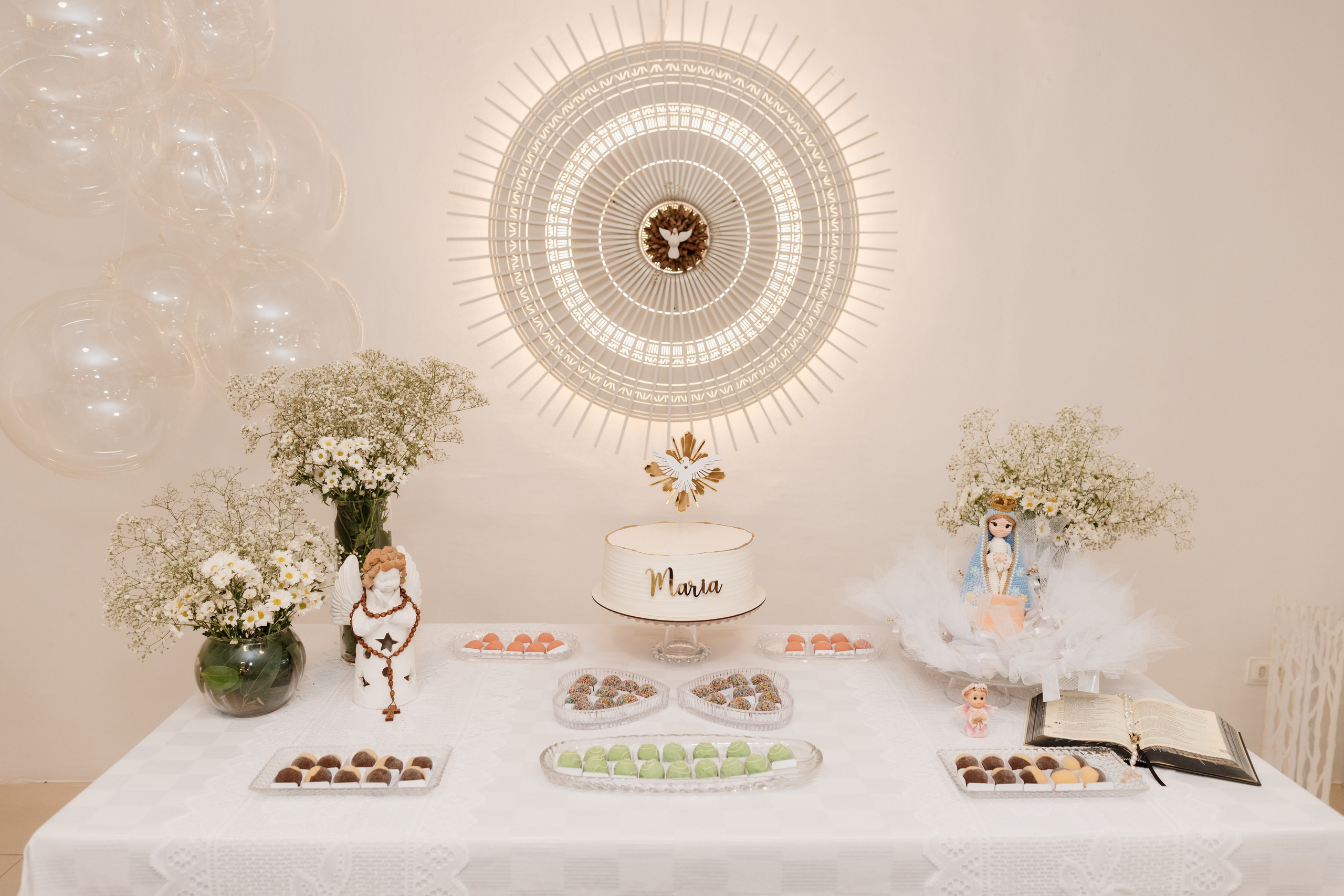 Confraternização da família após o batizado no Espaço Motirõ