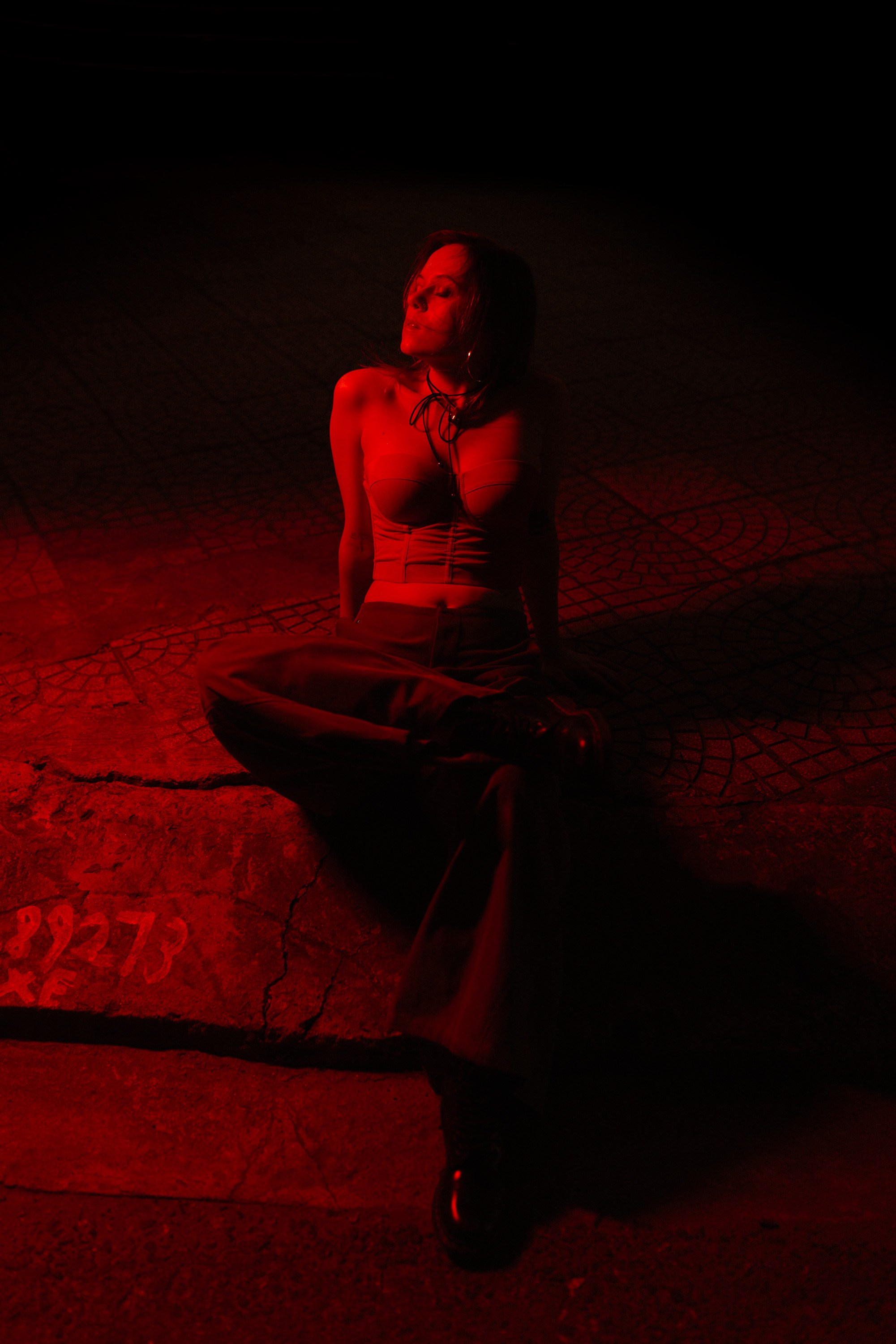 Street Shooting with color light in Da-Nang. Aesthetic & Lifestyle photographer in Da Nang, Vietnam