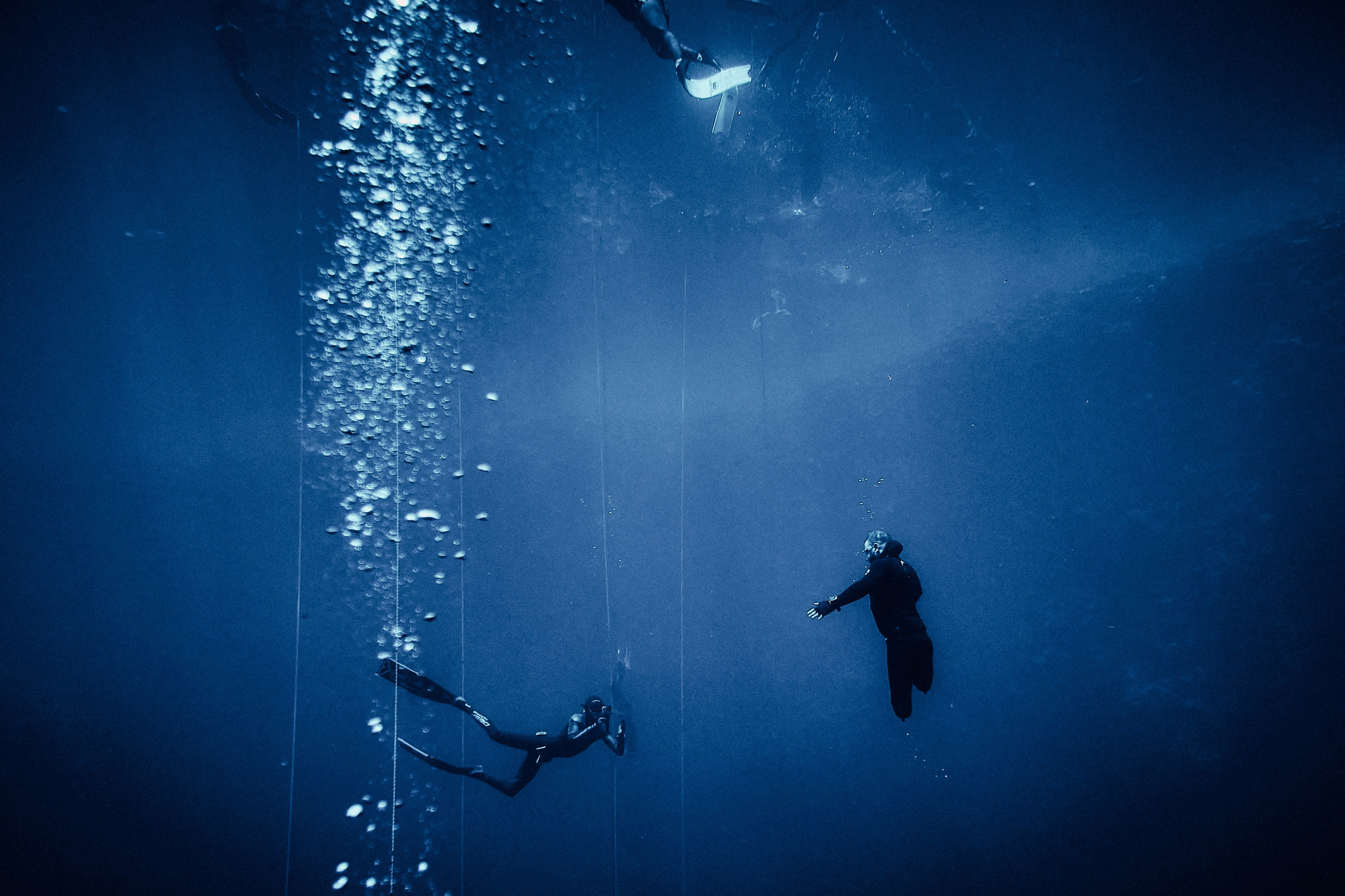 No SCUBA, no mask, no fins, even NO LEGS... Just one breath...Sometimes the power of human nature can send shivers down your skin...Freediving without legs in the Blue Hole, Dahab, Egypt - Andriej Szypilow - photas.online - photography & wideography