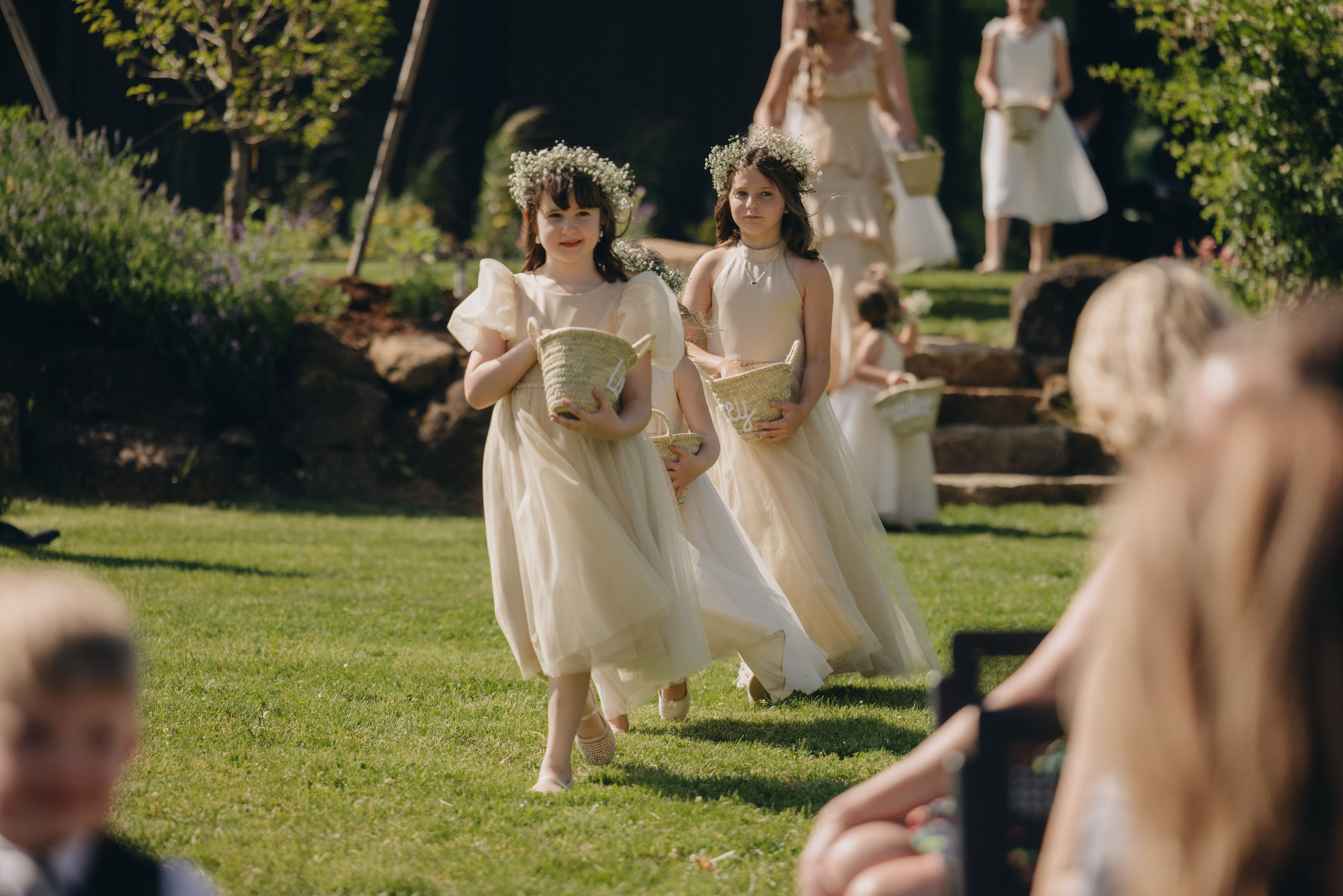 Wedding ceremony at Wind Mountain Ranch in the Columbia River Gorge