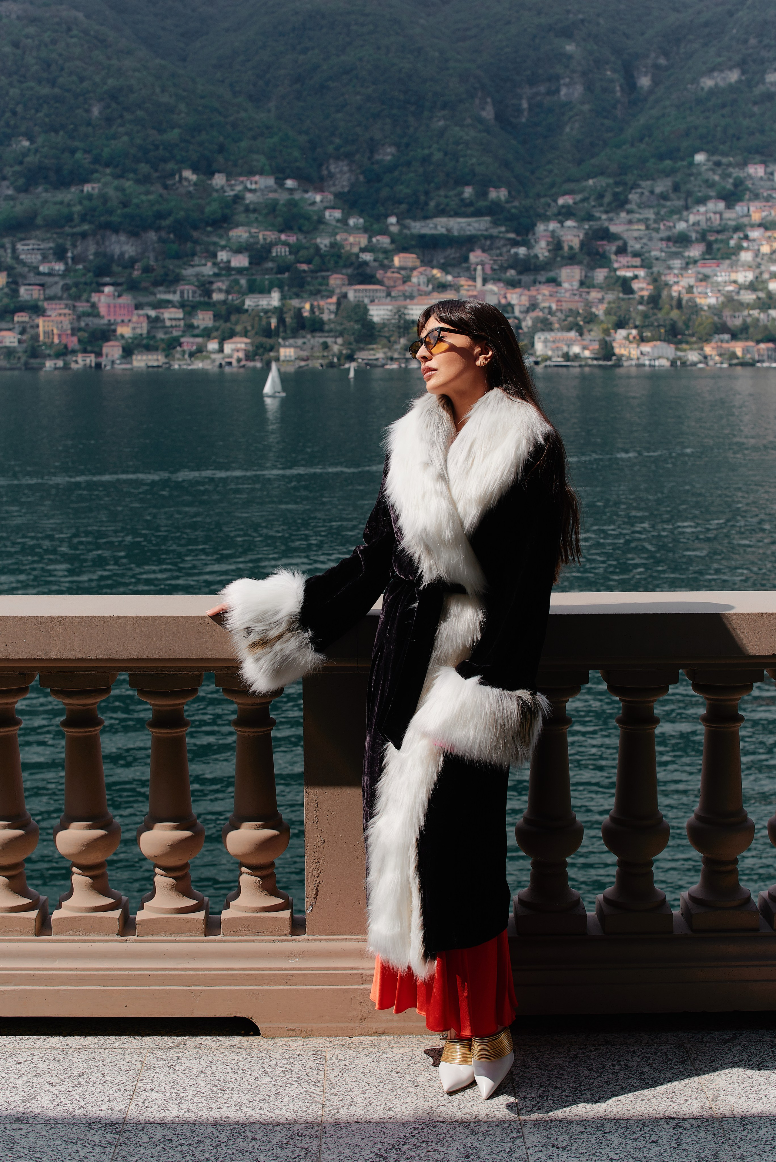 Luxury brand campaign at historic villa overlooking Lake Como