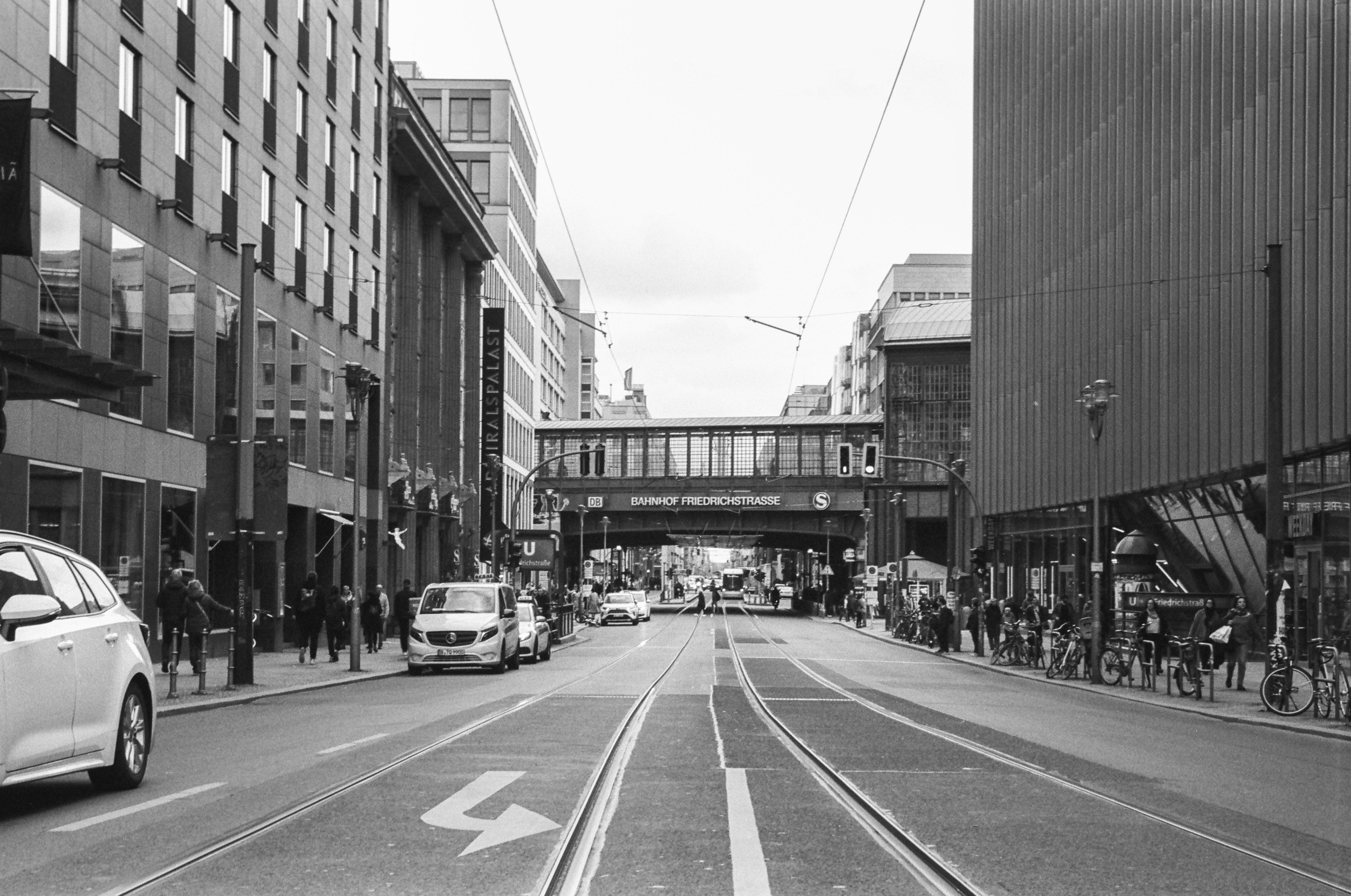 The Streets of Berlin in B&W