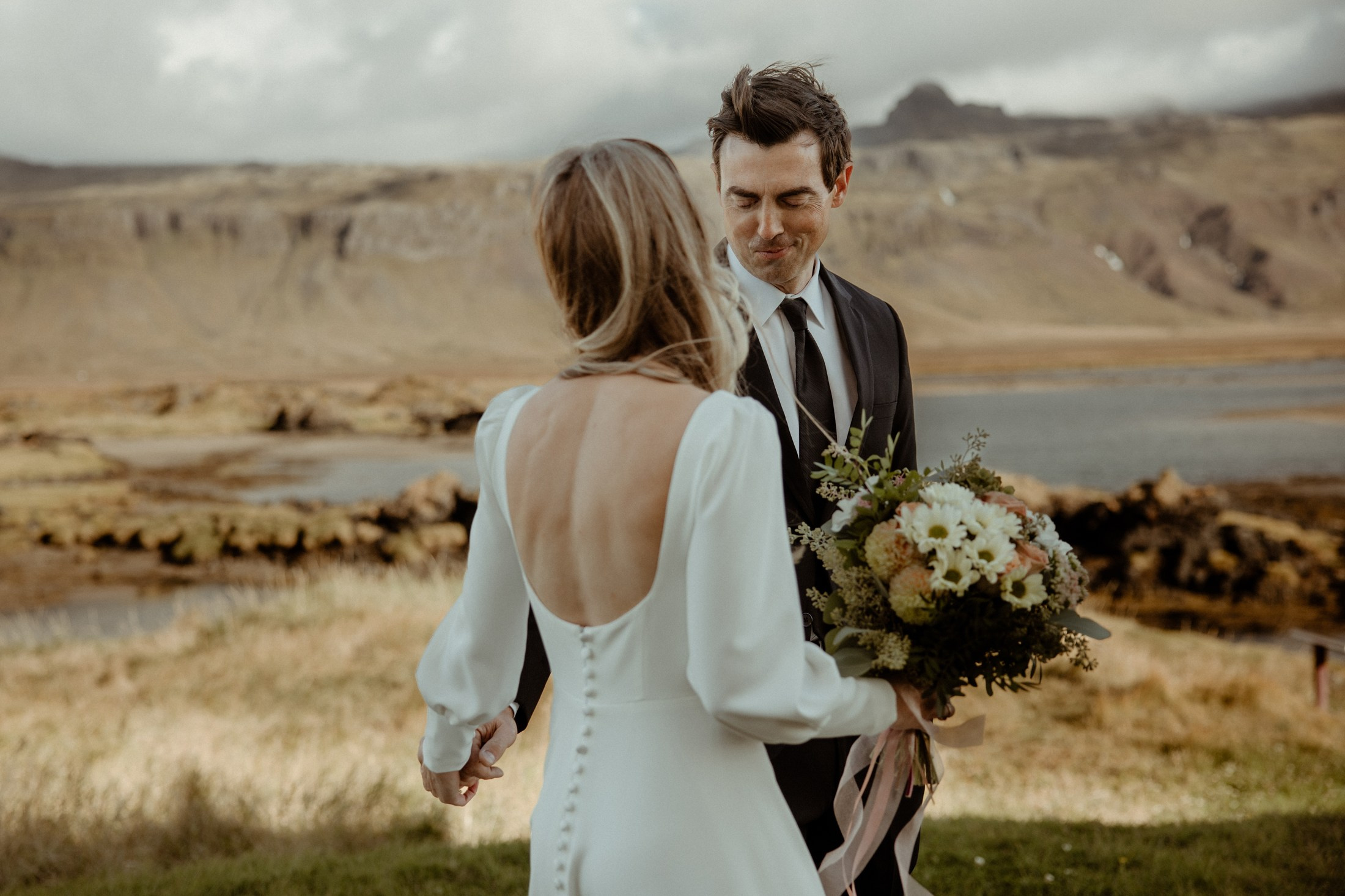 Iceland elopement at Budir Black Church | Snæfellsnes wedding by Iceland elopement photographer & videographer. Iceland elopement photographer & videographer