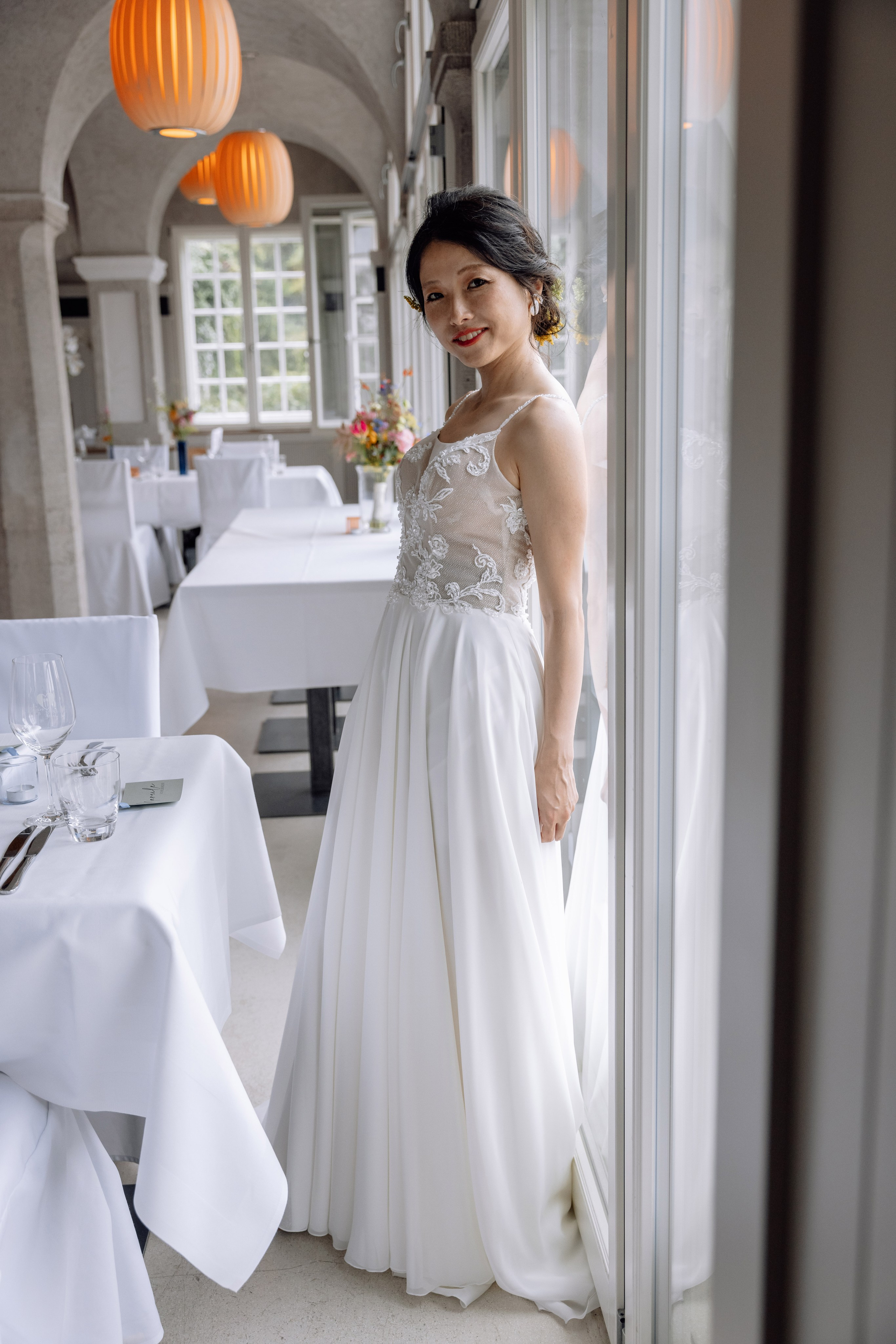 Café im Botanischen Garten. Deutsche - Japanische Hochzeit. Hochzeitsfotograf München Taufe Familienfotograf Tanja Mauke
