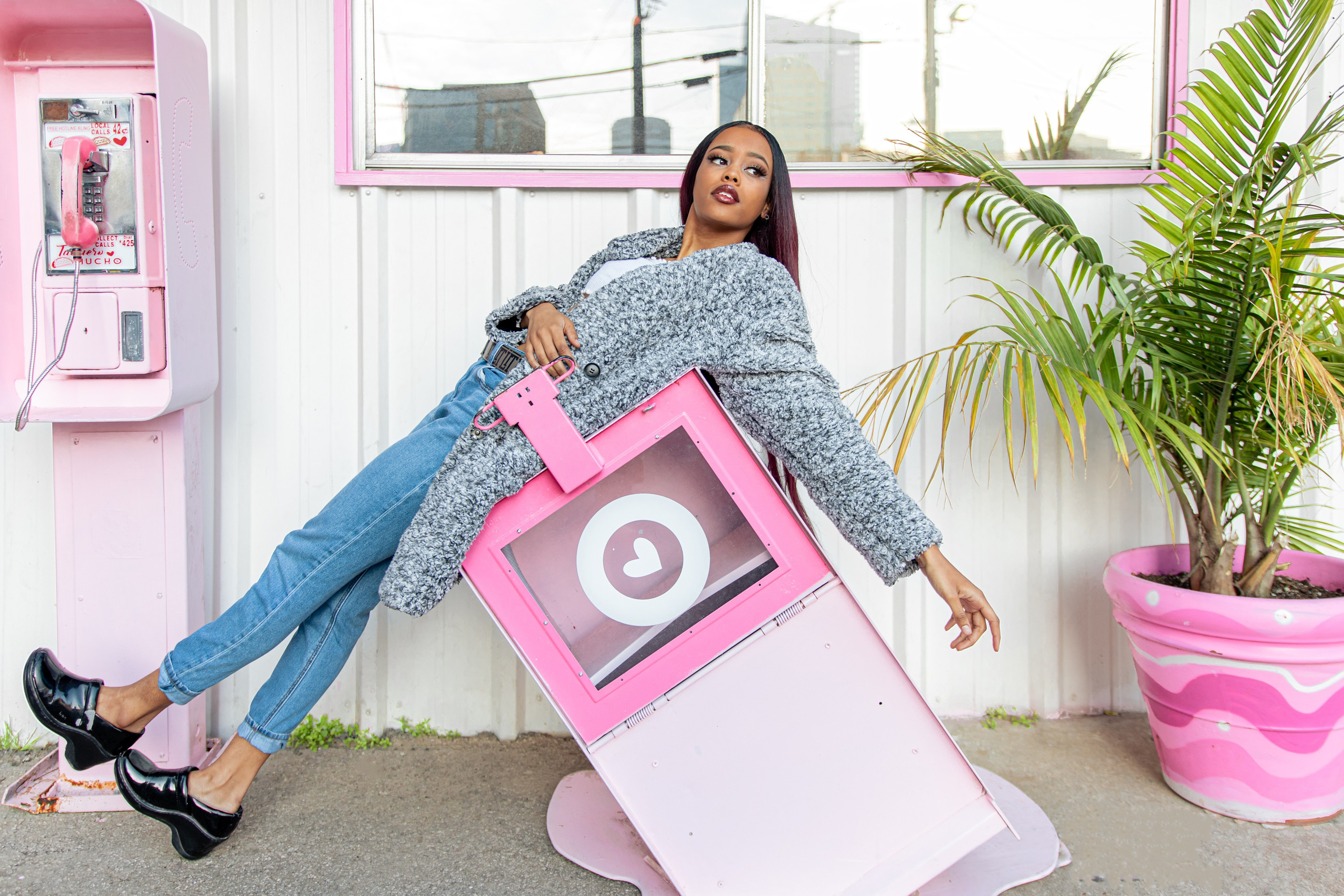 Shelby's fashion photoshoot at Taquero Mucho in Austin, Texas