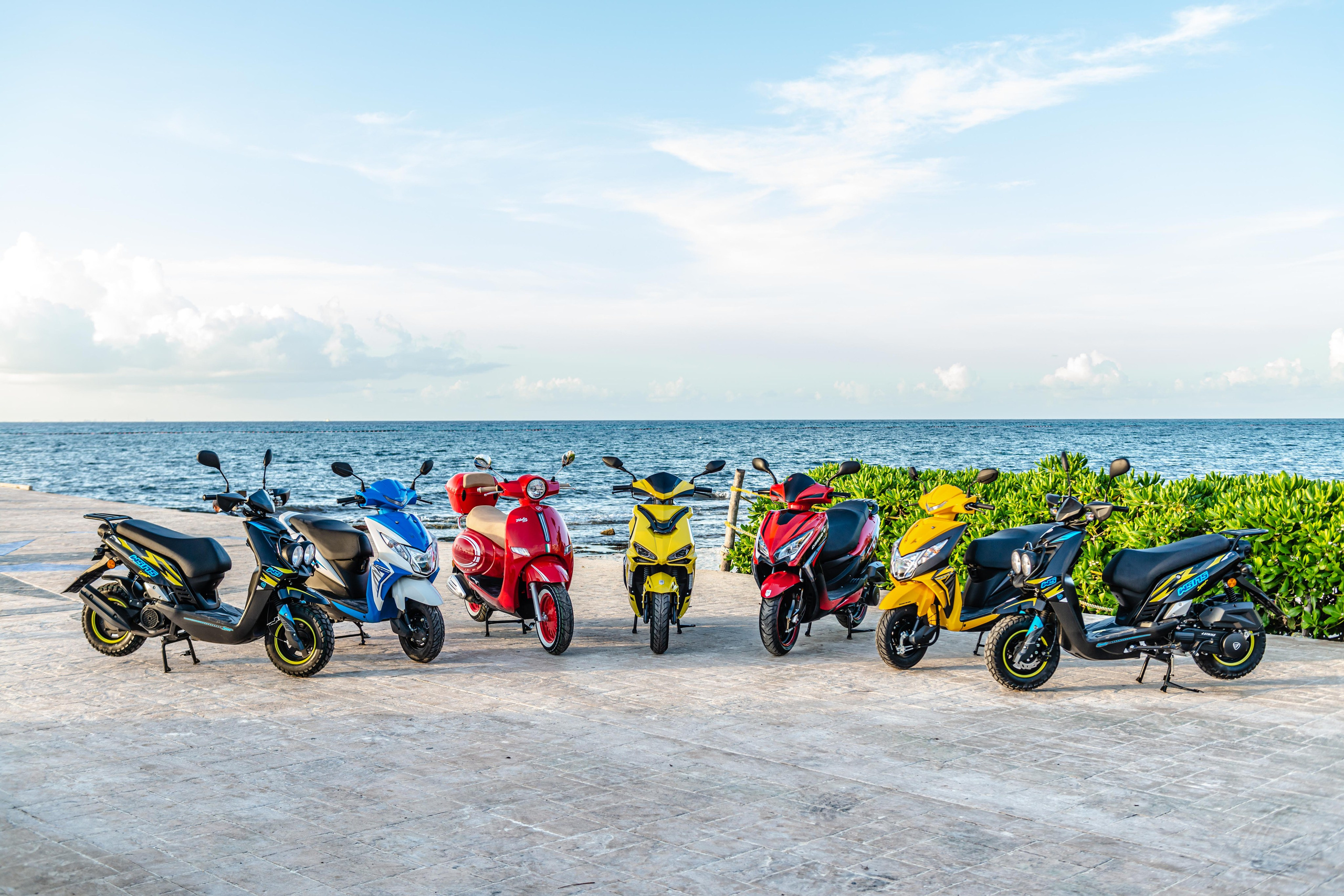 Scooter Photography for Rental Website in Mexico. PHOTOGRAPHER QUINTANA ROO