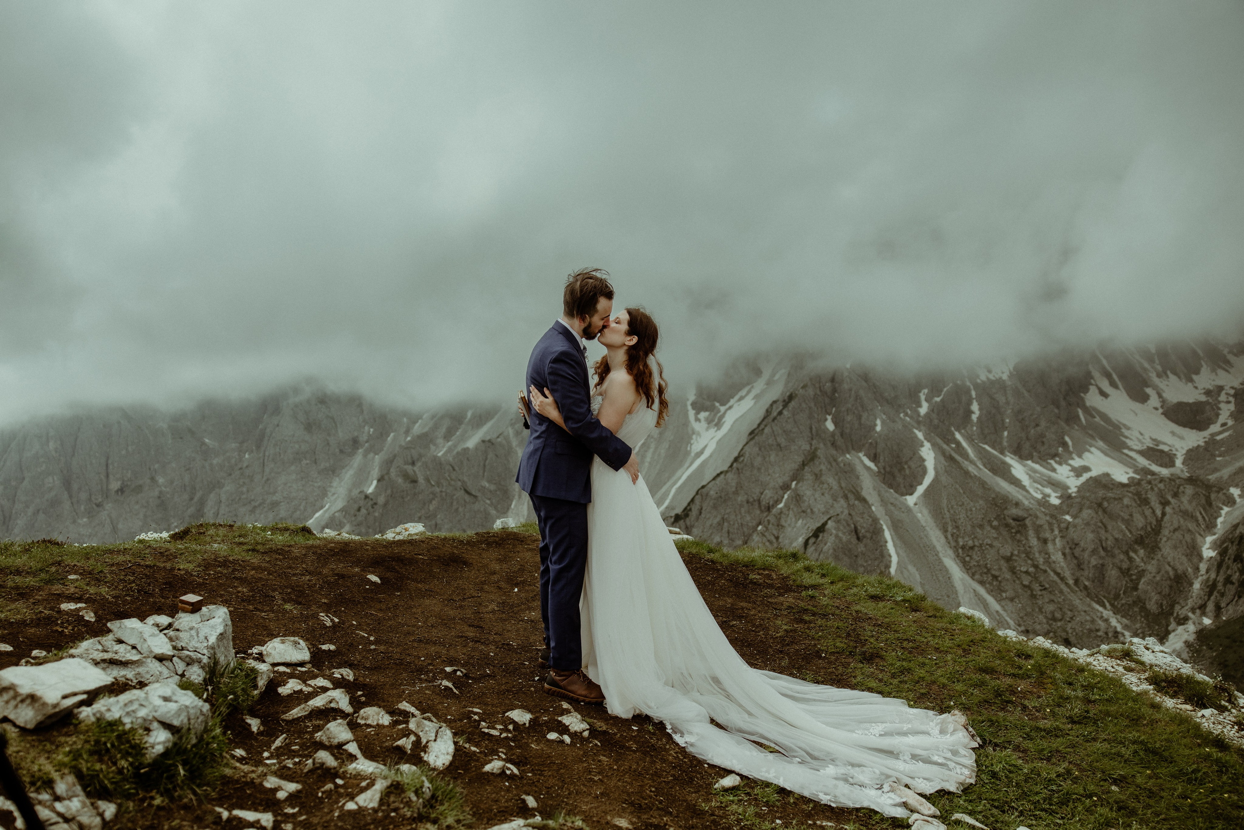 Italy elopement at Cadini di Misurina in Dolomites. Iceland elopement photographer & videographer