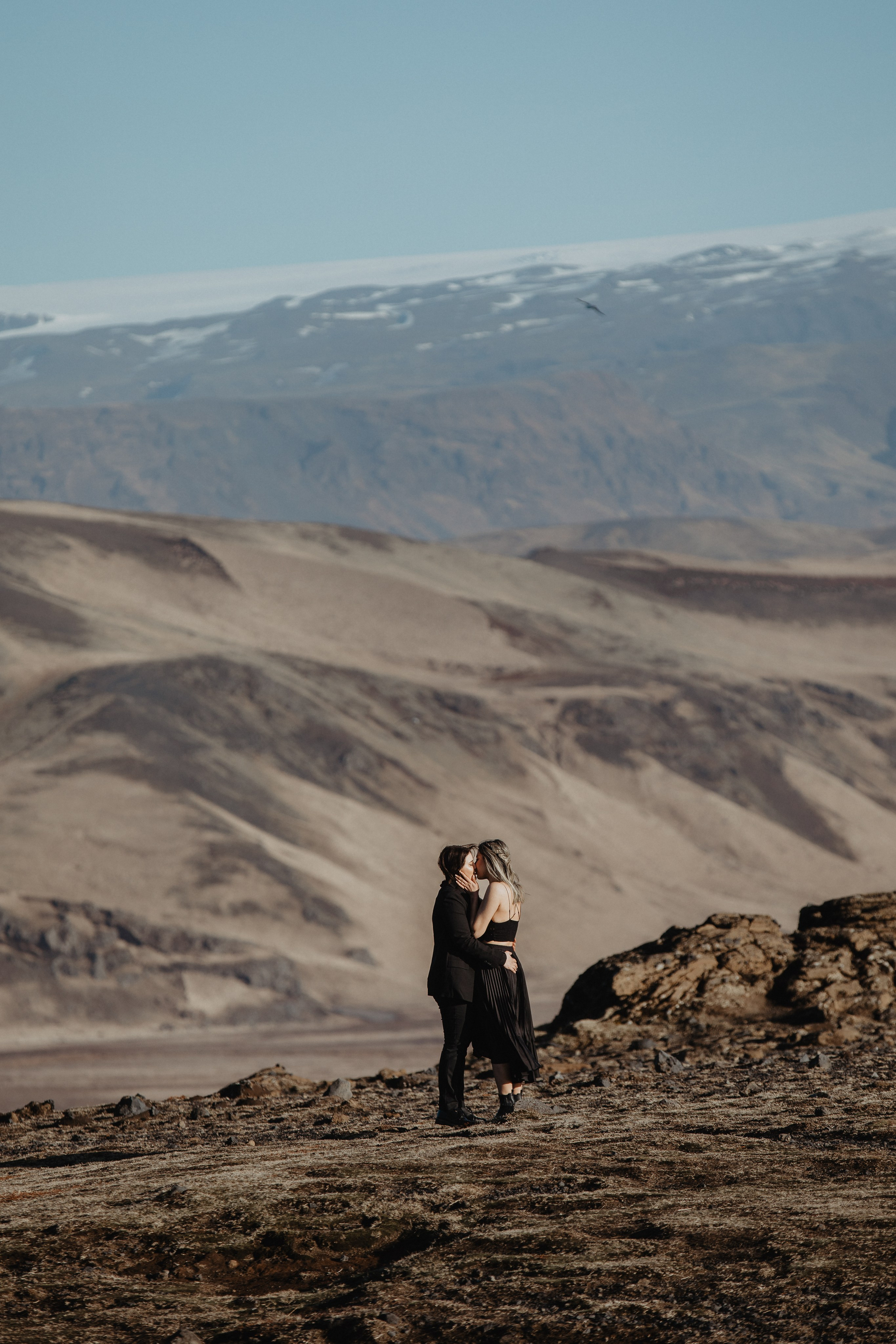 Same Sex Wedding at Iceland Black Sand Beach. Iceland elopement photographer & videographer