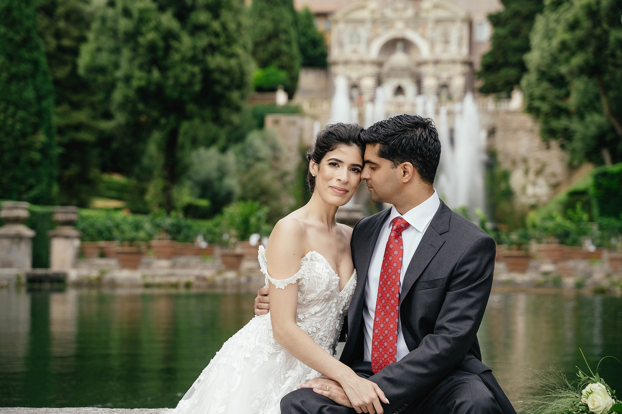 Wedding photoshoot in Tivoli. Photographer in Italy Natalie Bero