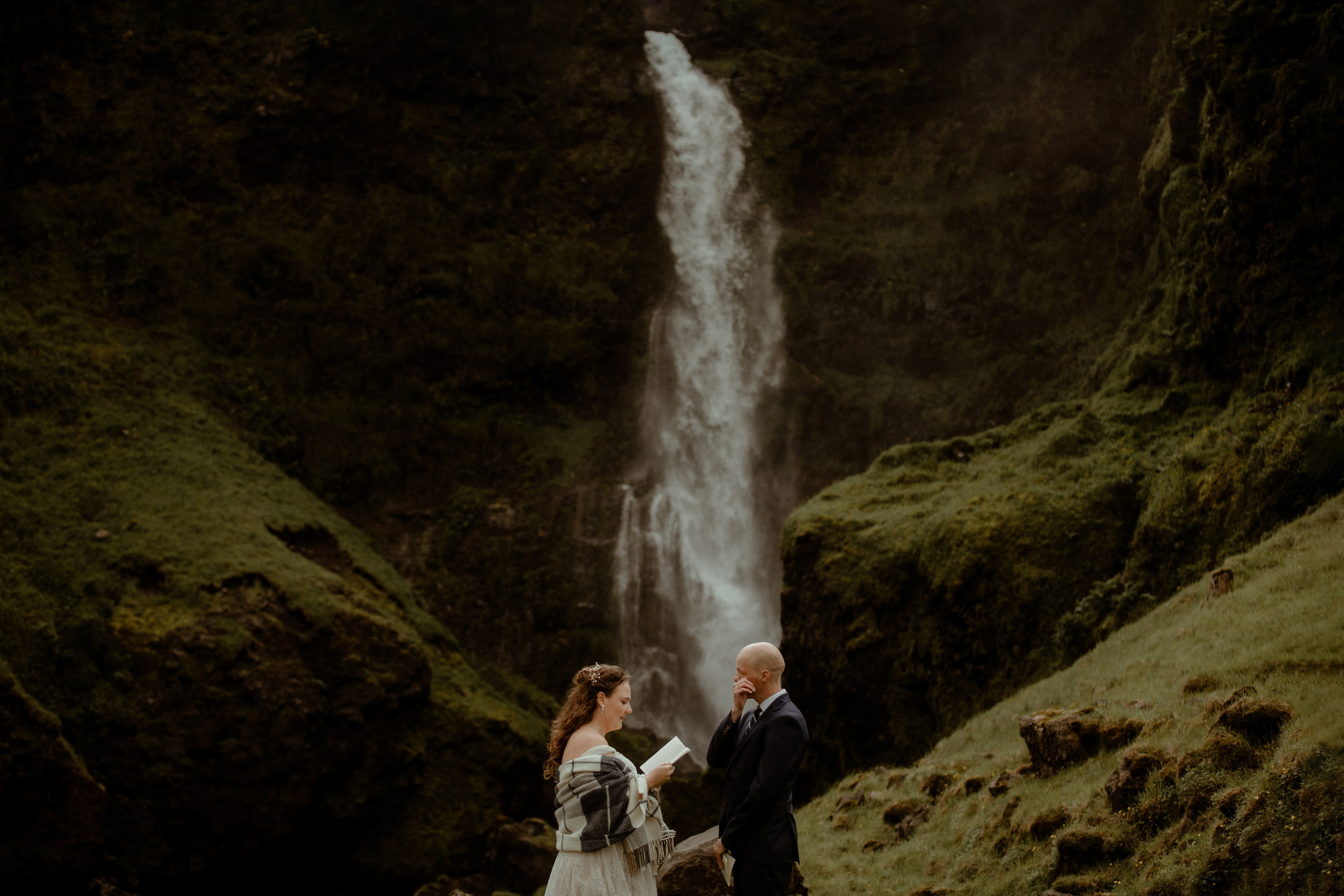 Iceland Elopement at Black Sand Beach. Iceland elopement photographer & videographer