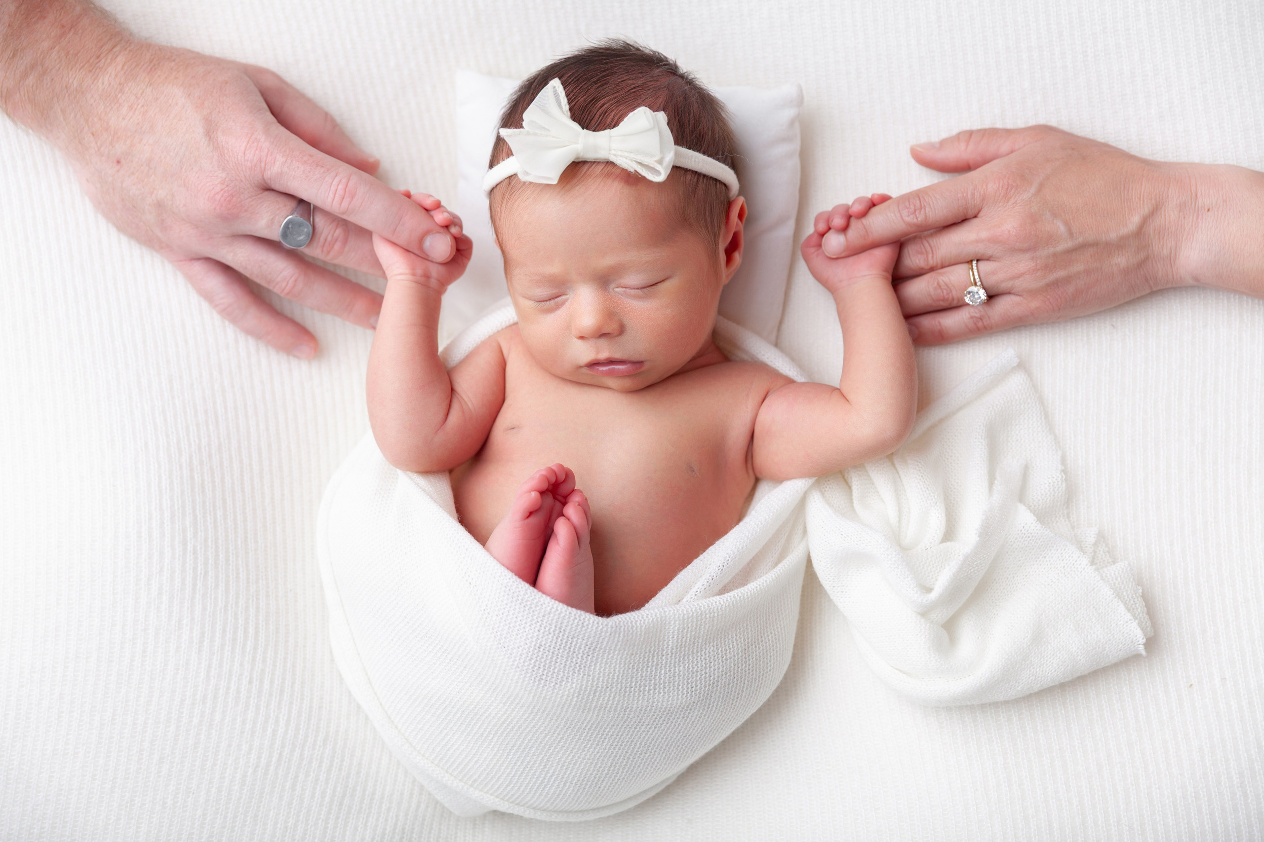 Newborn posing session. Marina Pravda Photography San Francisco Bay Area