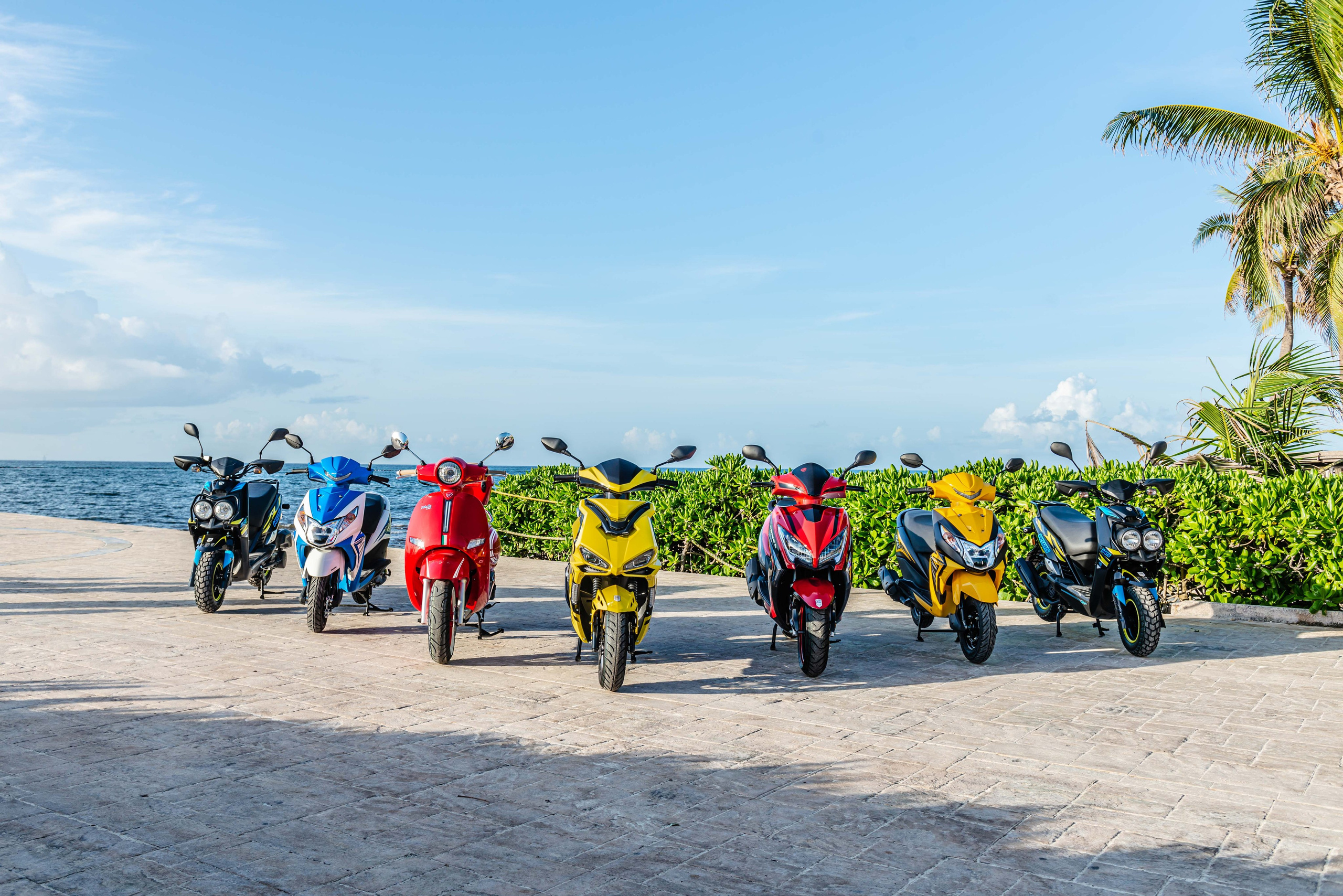 Scooter Photography for Rental Website in Mexico. PHOTOGRAPHER QUINTANA ROO