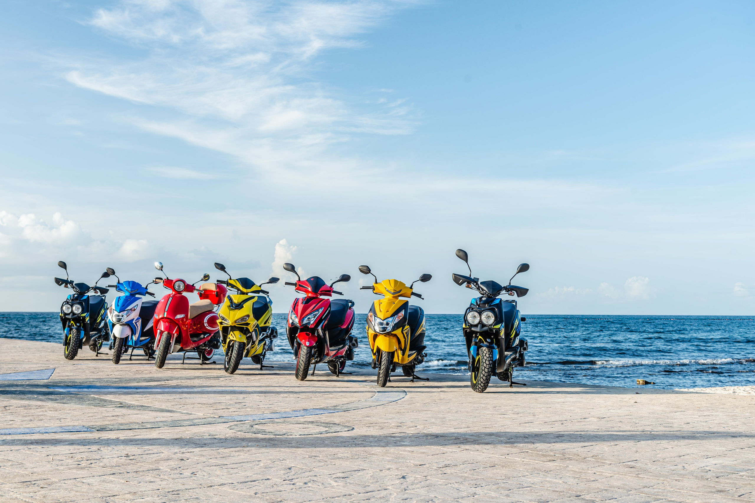 Scooter Photography for Rental Website in Mexico. PHOTOGRAPHER QUINTANA ROO