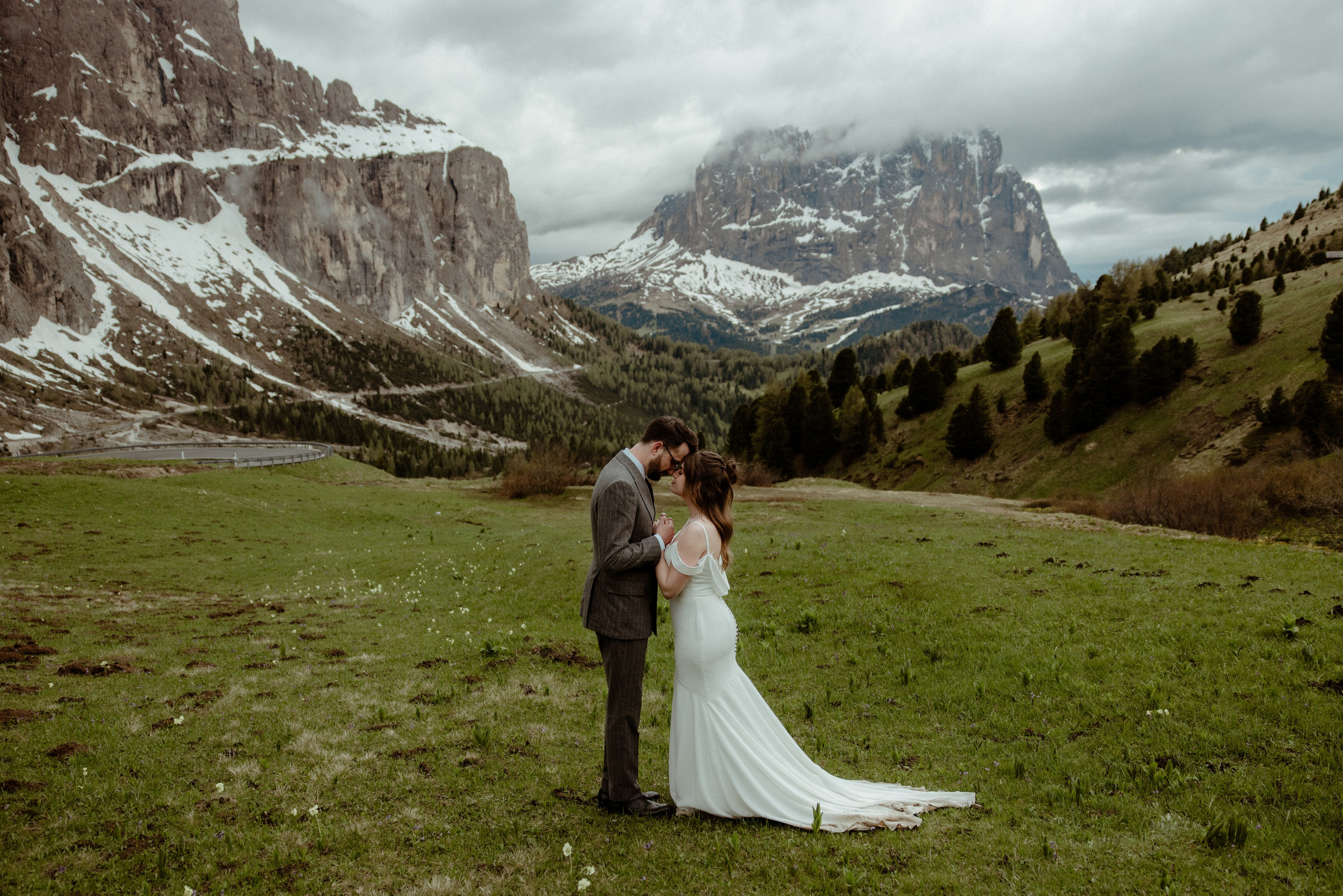 Dreamy elopement in Dolomites. Iceland elopement photographer & videographer
