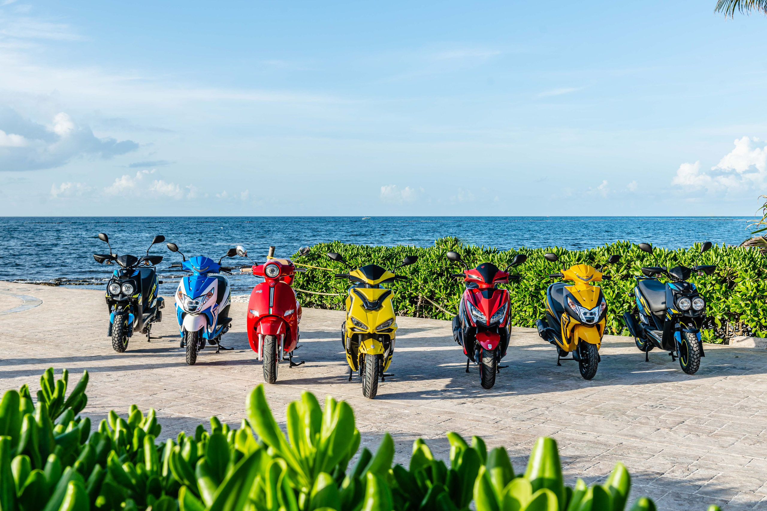 Scooter Photography for Rental Website in Mexico. PHOTOGRAPHER QUINTANA ROO