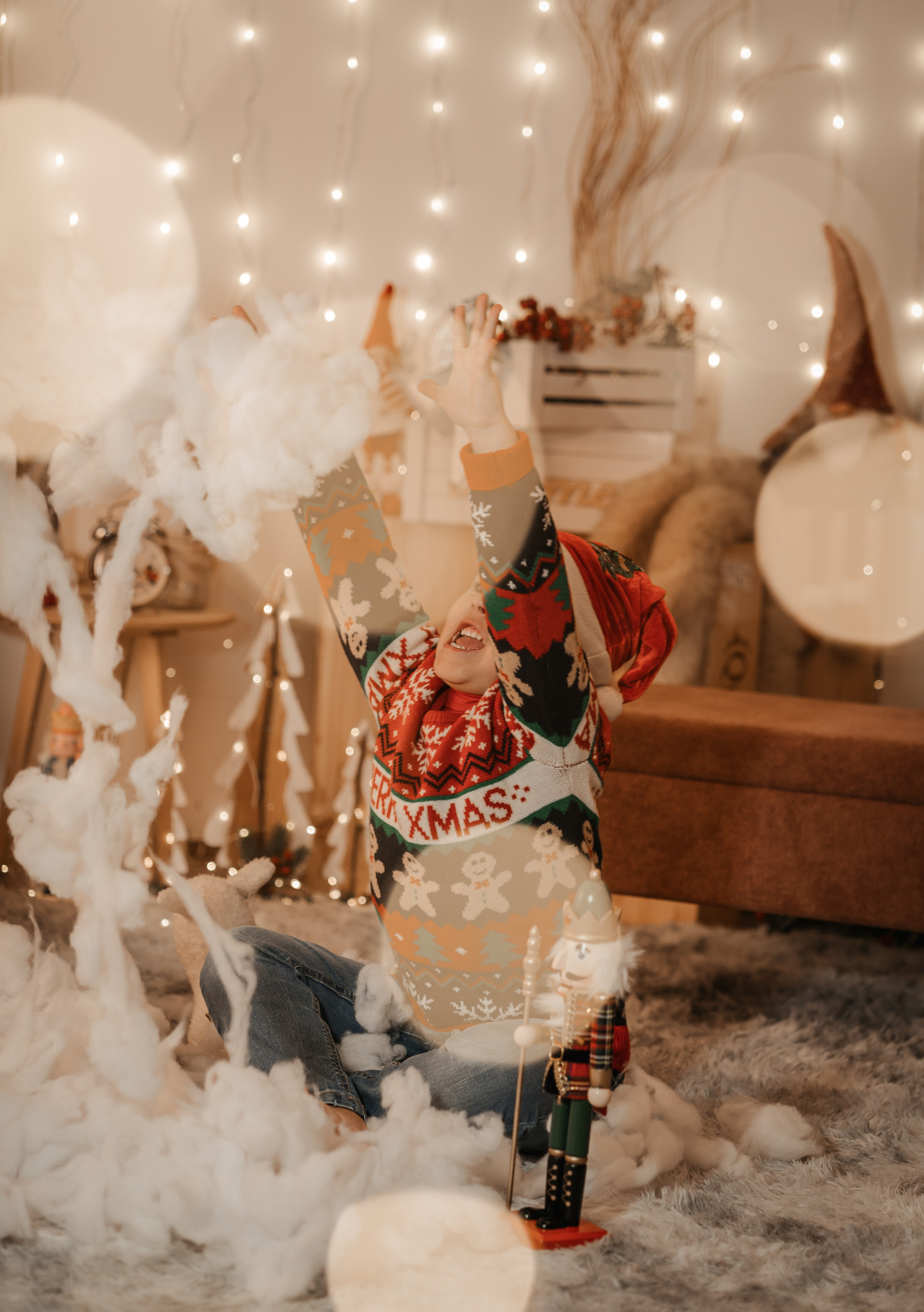 Mini sessione natalizia 2025 bambini Pomezia