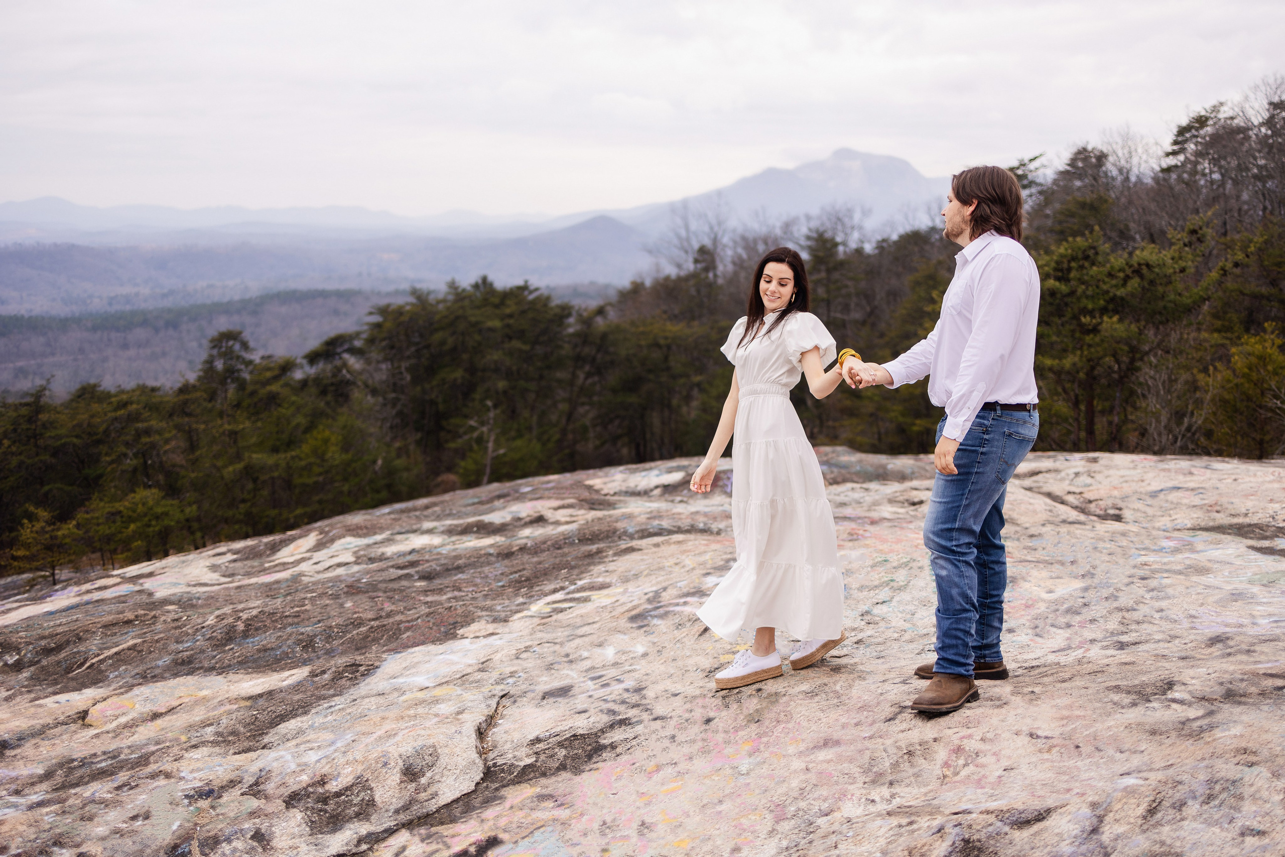 Jacob and Emma’s Engagement at The Pretty Place Chapel. Wedding and portrait photography in Greenville SC