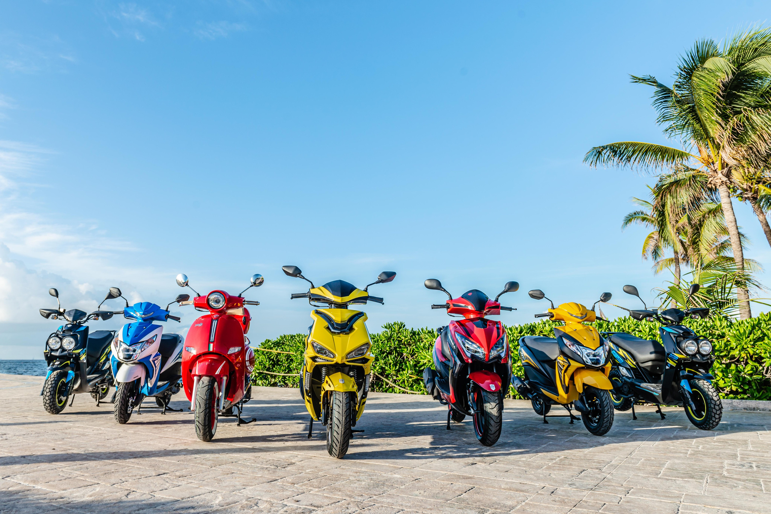 Scooter Photography for Rental Website in Mexico. PHOTOGRAPHER QUINTANA ROO