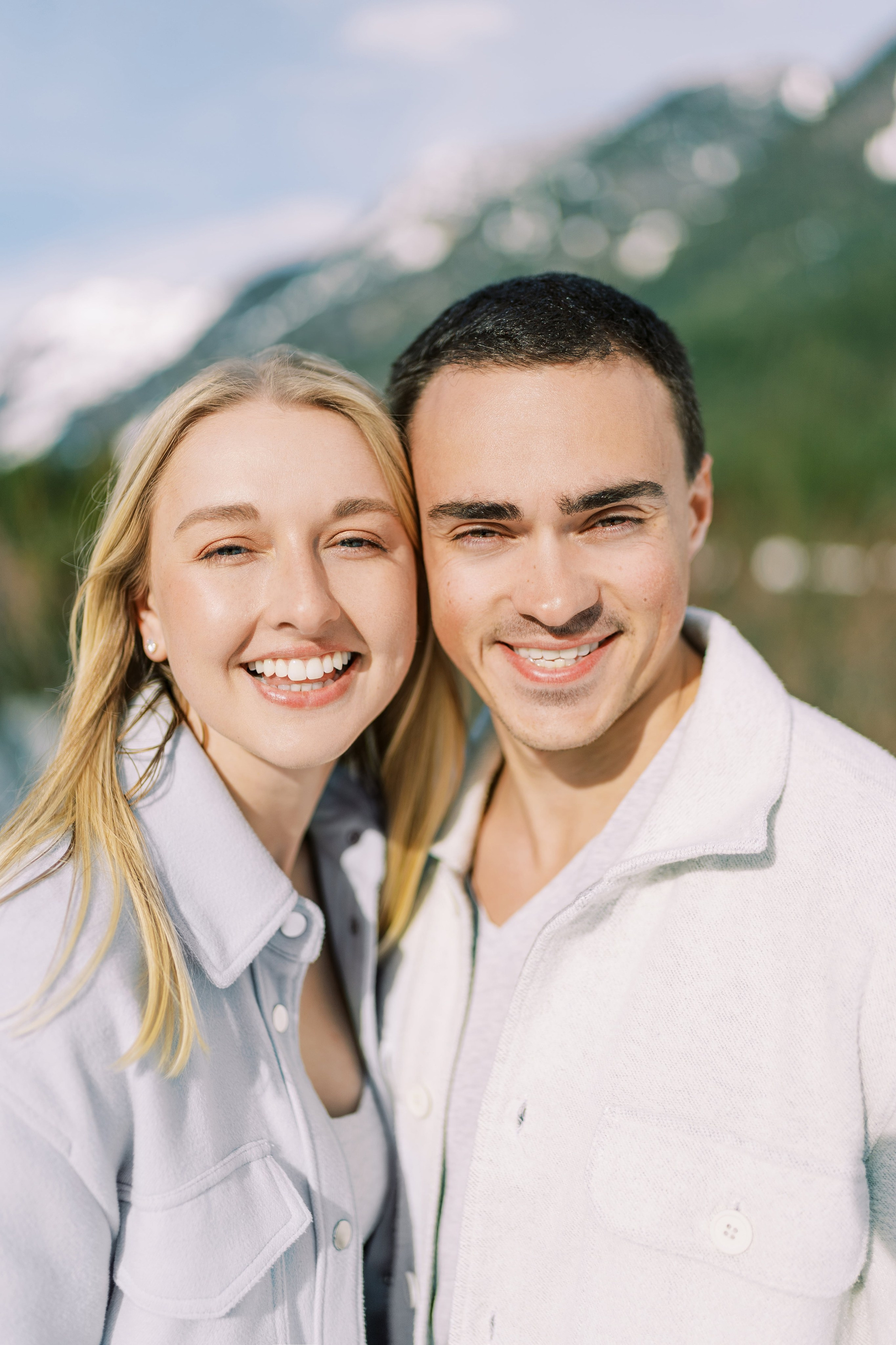 Engagement photo shoot Caitlyn & Riley / April 2024. Gold Creek Pond, WA. EVAN ARISTOV WEDDING PHOTOGRAPHY — Seattle Wedding Photographer