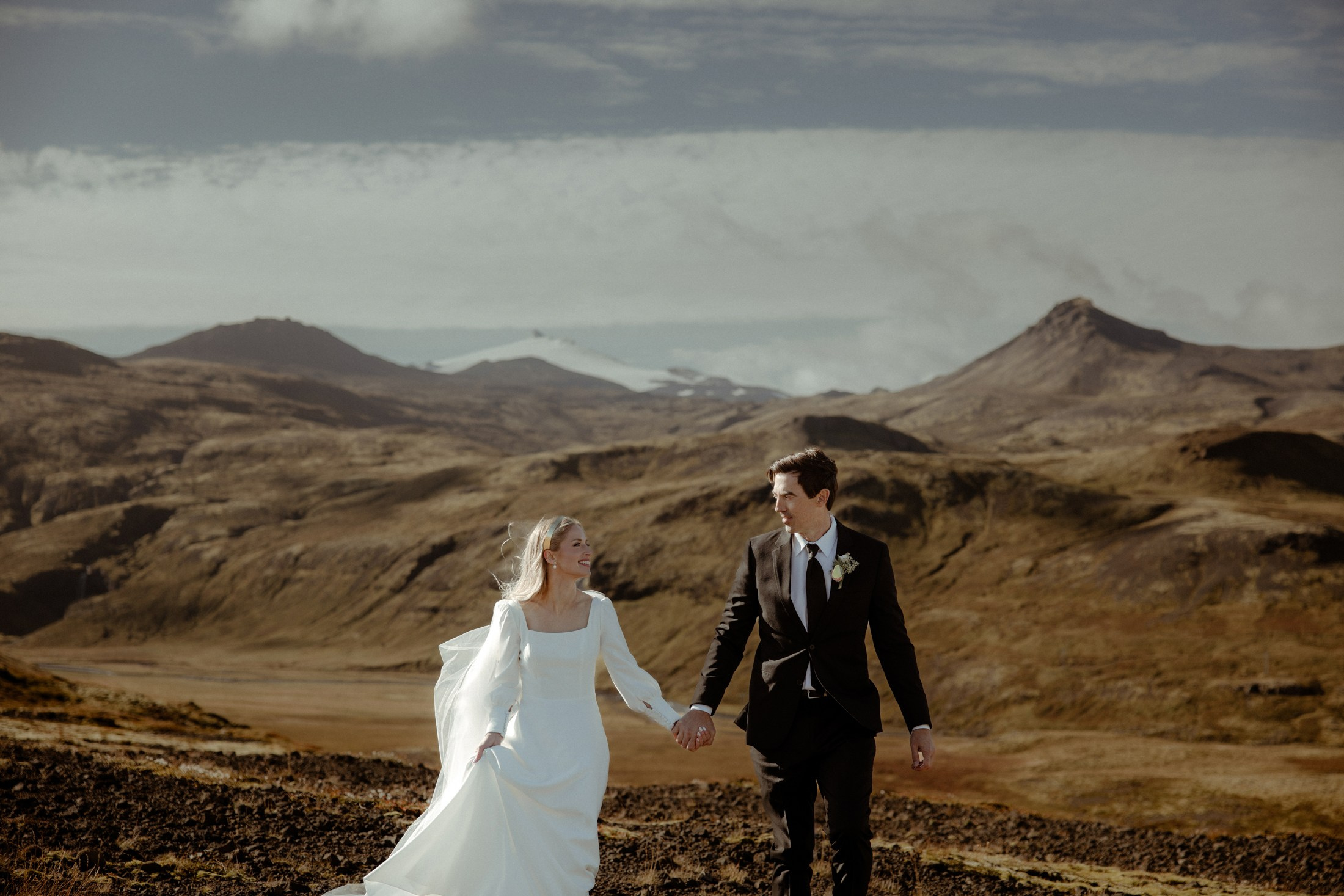 Iceland elopement at Budir Black Church | Snæfellsnes wedding by Iceland elopement photographer & videographer. Iceland elopement photographer & videographer