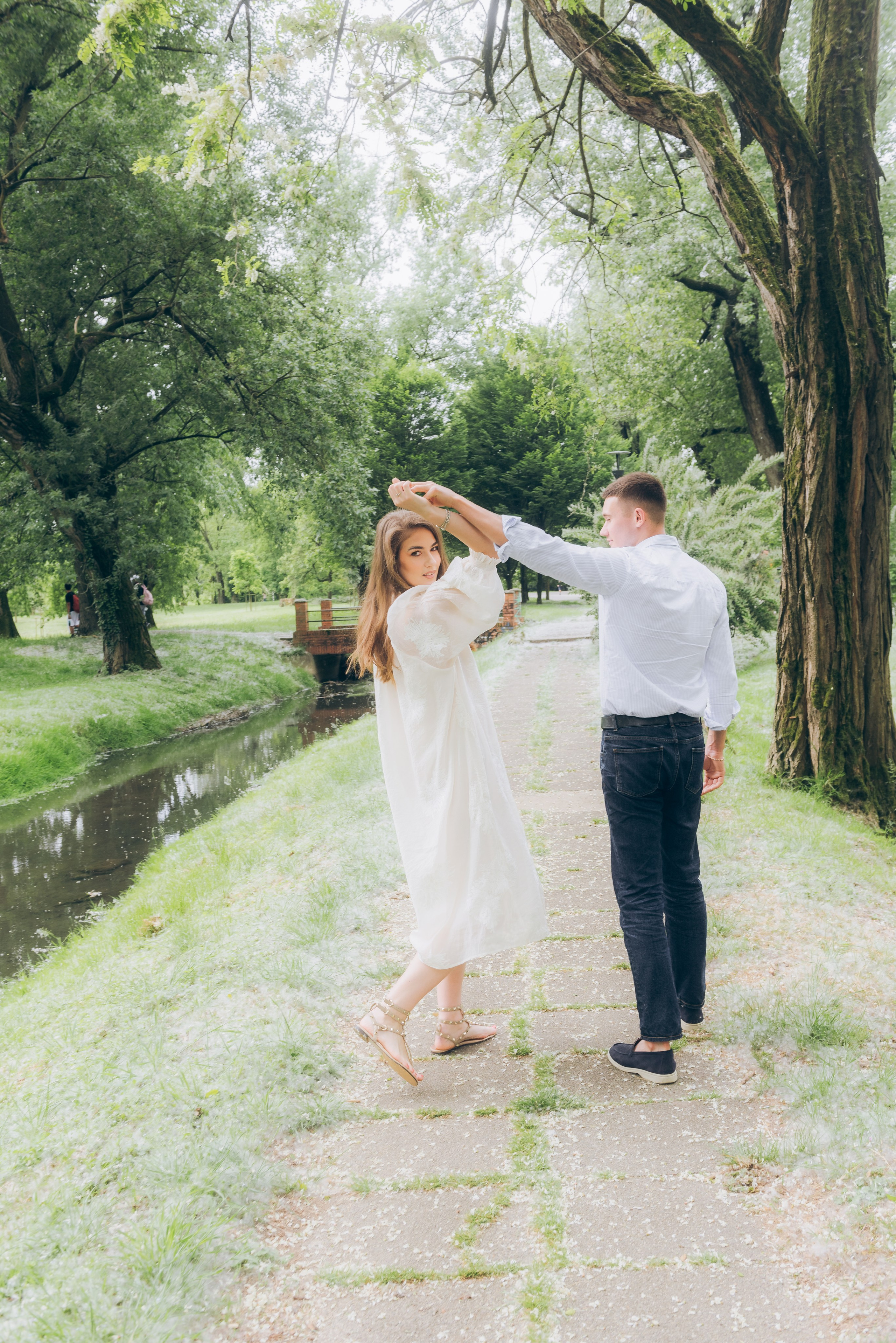 Romantic morning in park in Milan. Anastasiia Buchinskaia Fotografa Milano