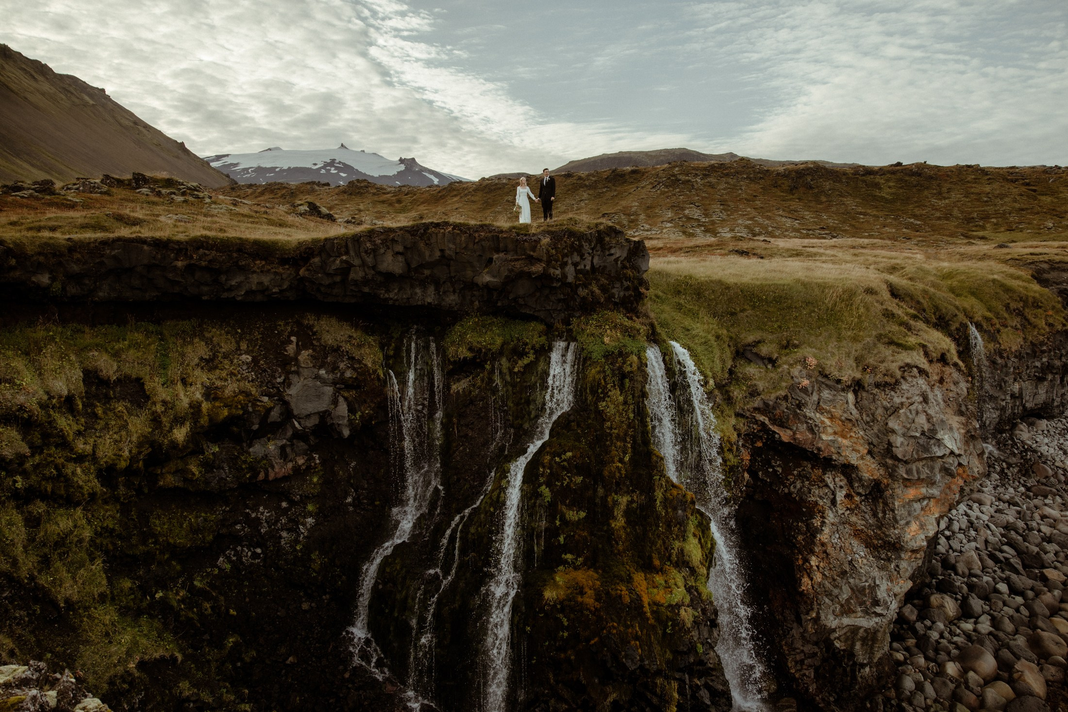 Iceland elopement at Budir Black Church | Snæfellsnes wedding by Iceland elopement photographer & videographer. Iceland elopement photographer & videographer