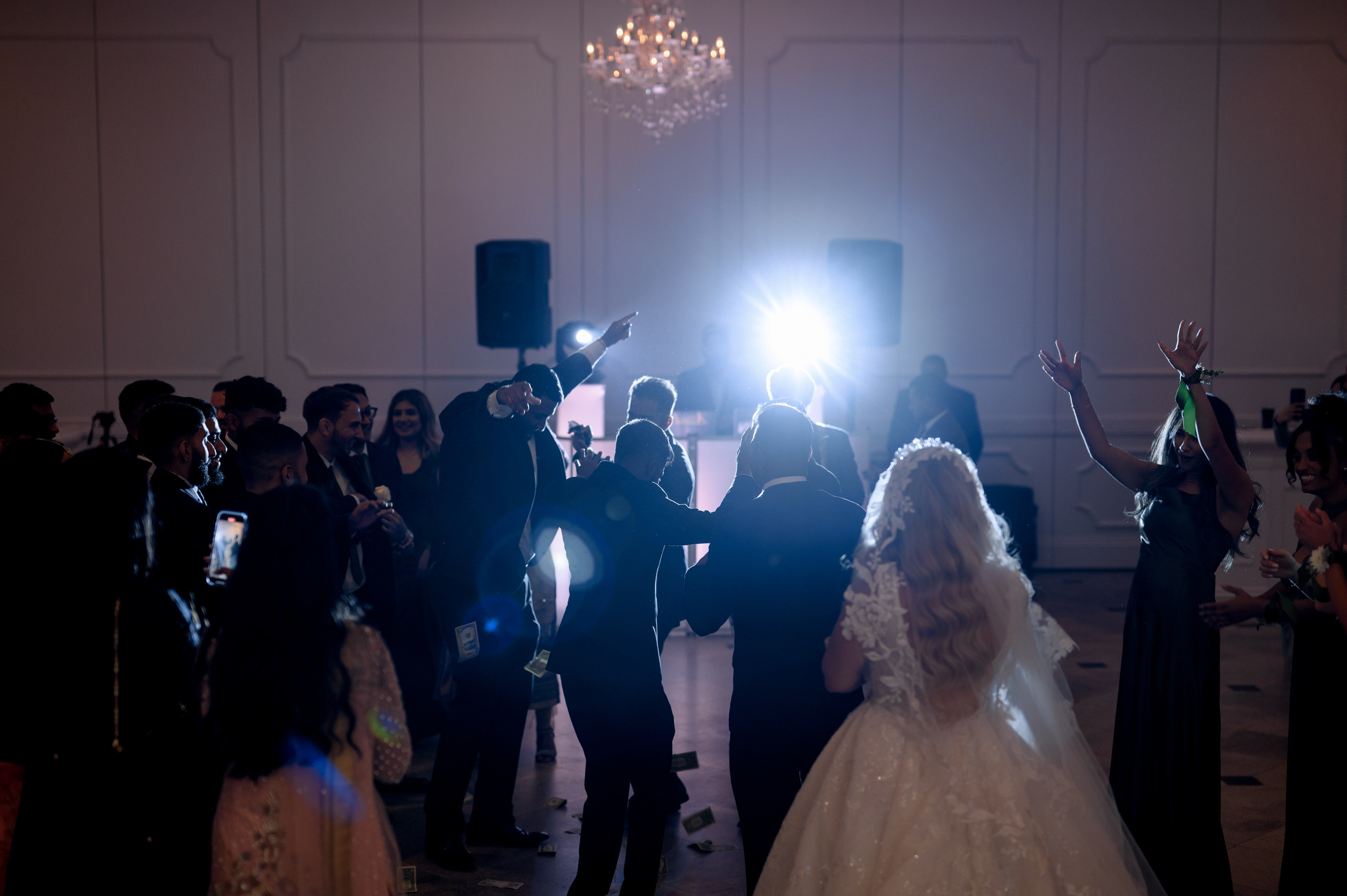a bride and groom dancing at their wedding