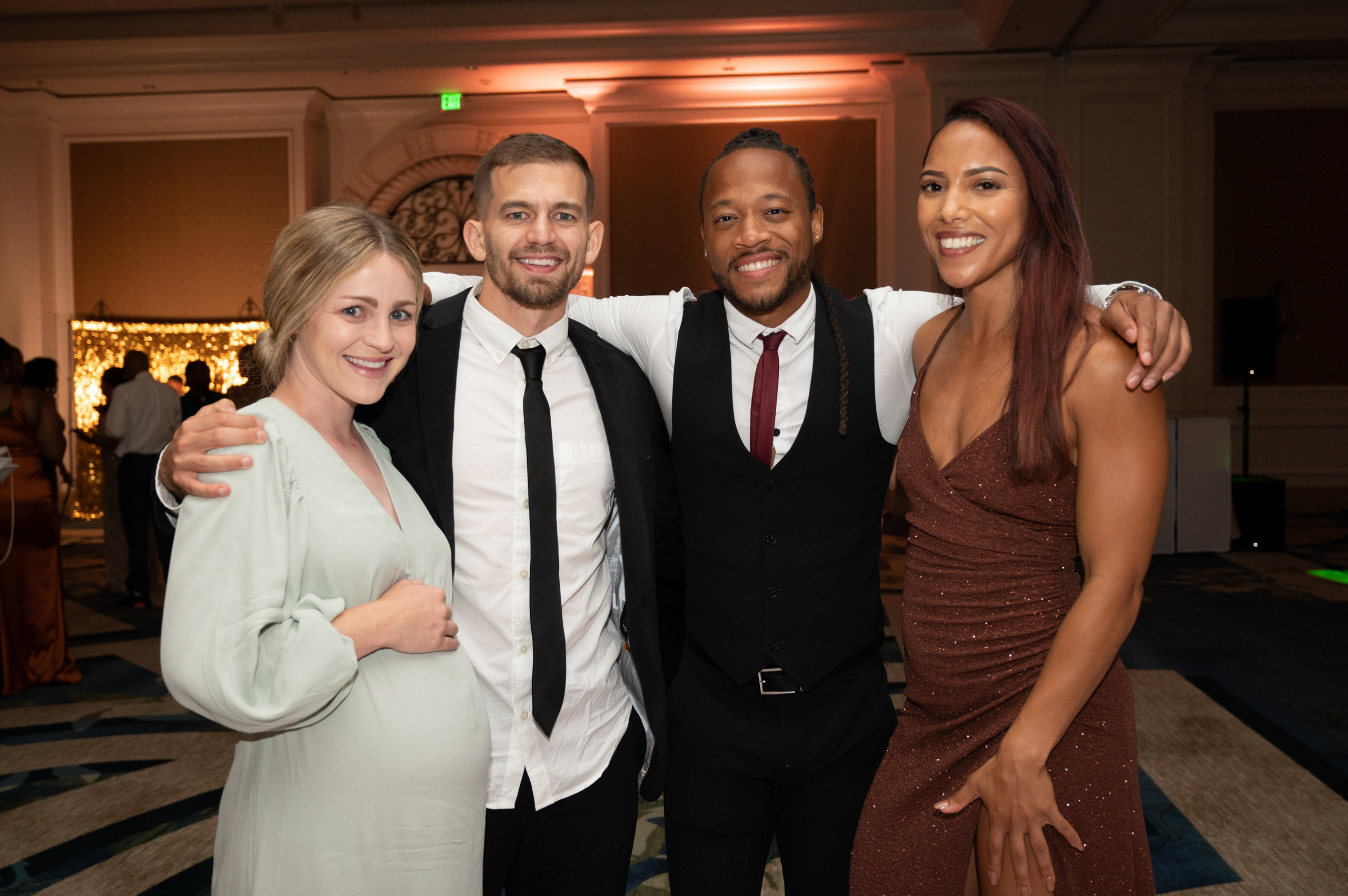 a group of people posing for a picture