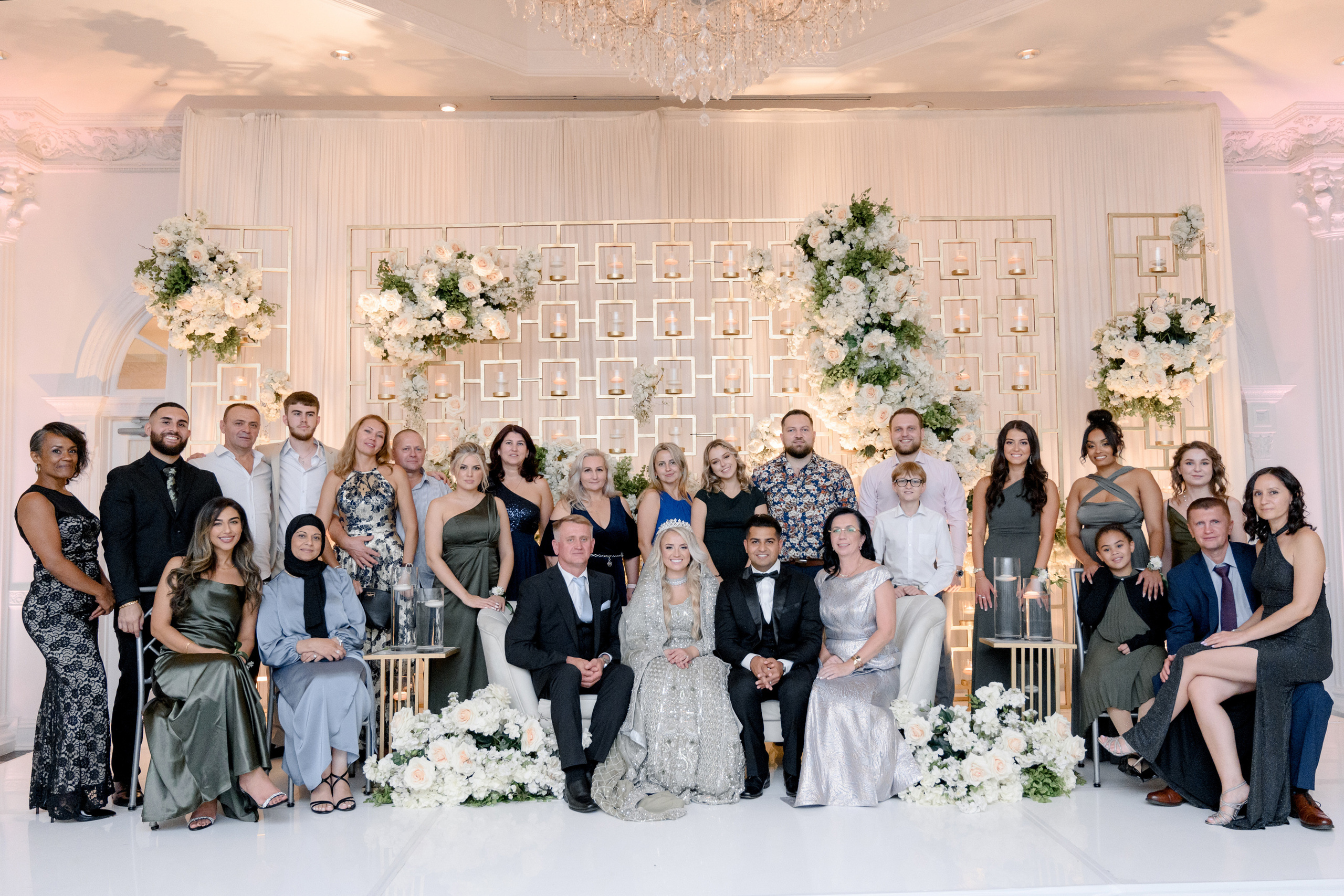 a group of people posing for a photo