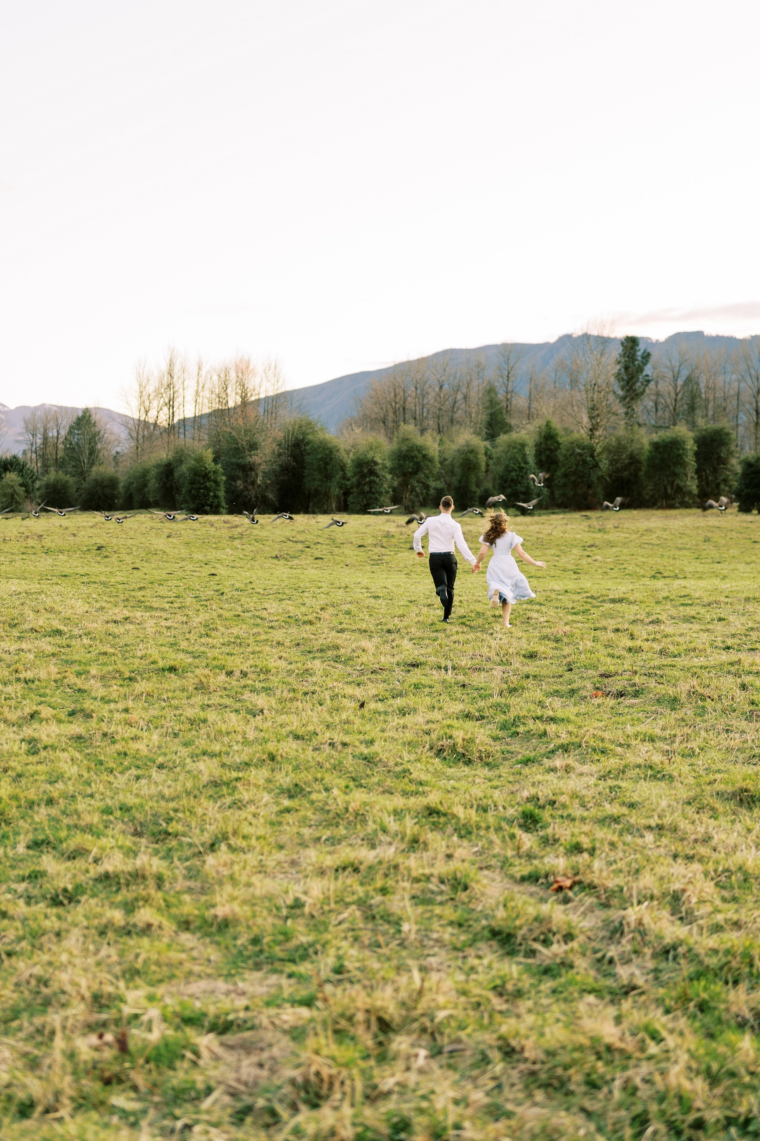 Engagement photo shoot/ Dmitry and Julia/ February 2024. North Bend, Washington. EVAN ARISTOV WEDDING PHOTOGRAPHY — Seattle Wedding Photographer