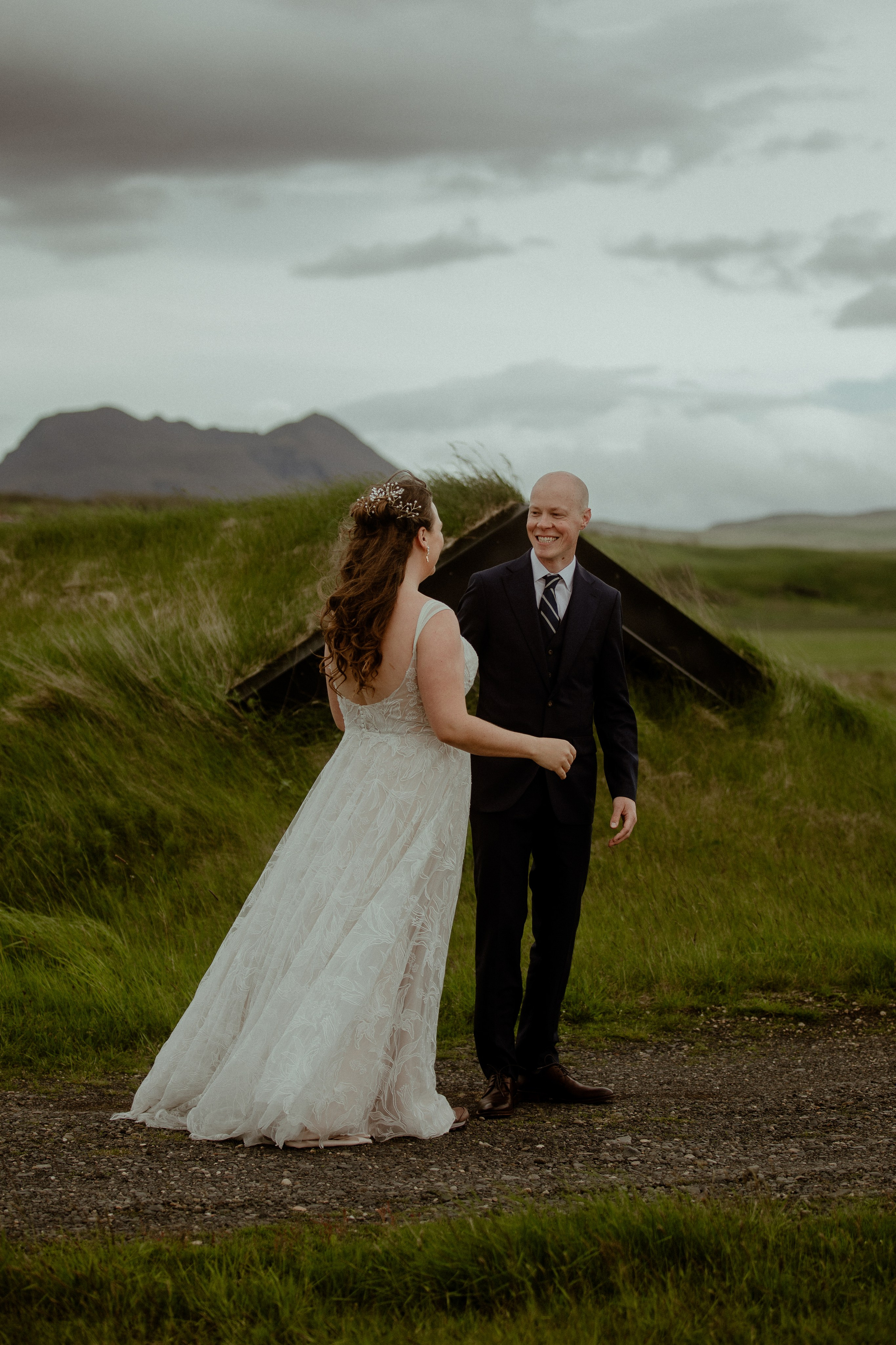 Iceland Elopement at Black Sand Beach. Iceland elopement photographer & videographer