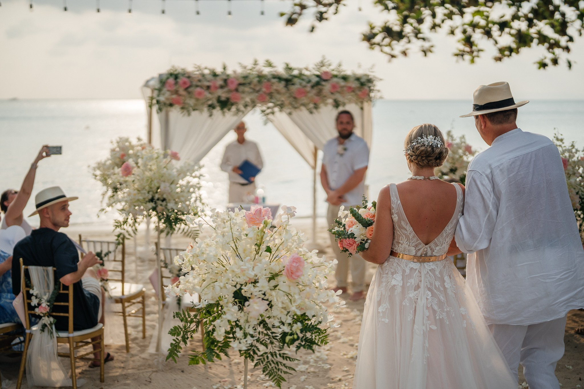Western ceremony. Wedding on Koh Samui, Thailand