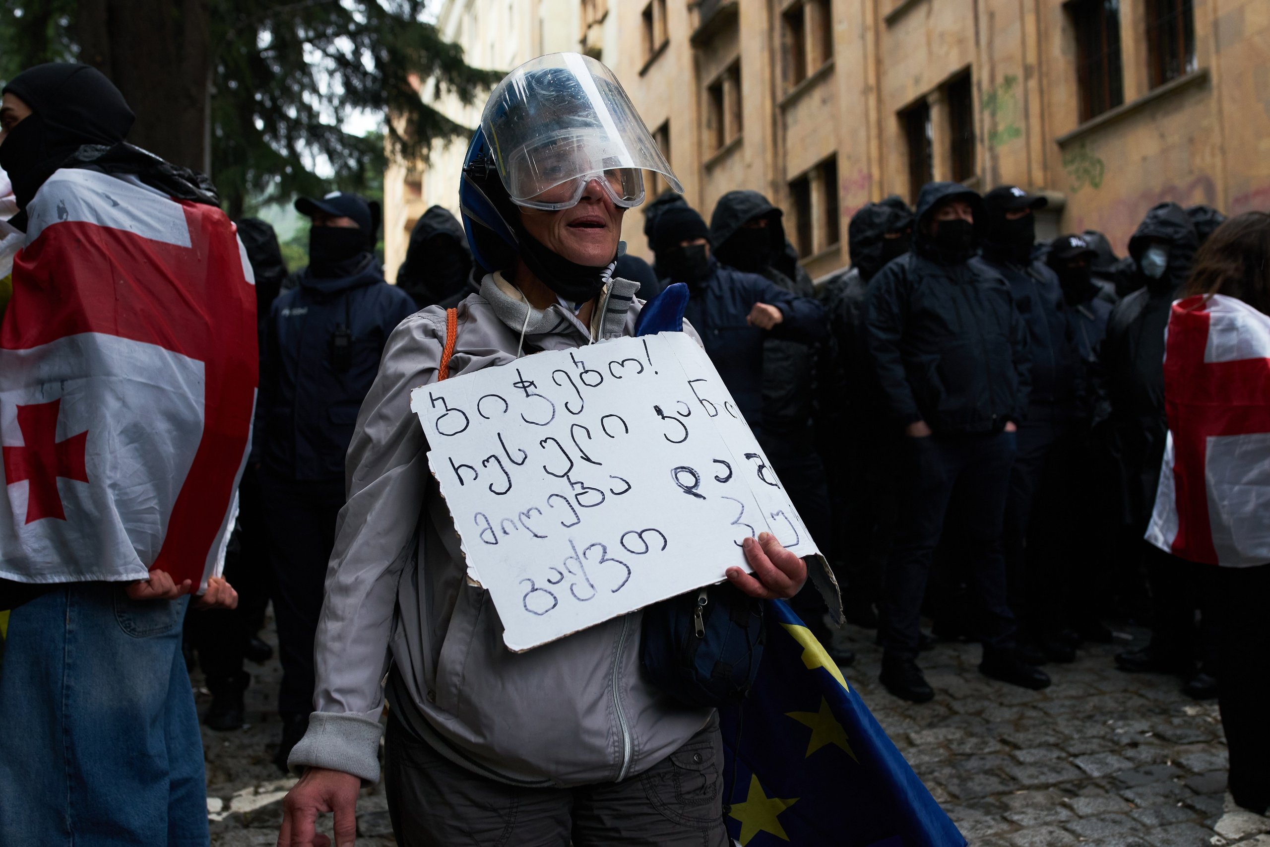 Georgia against «foreign law»/ არა რუსულ კანონს. Visual artist