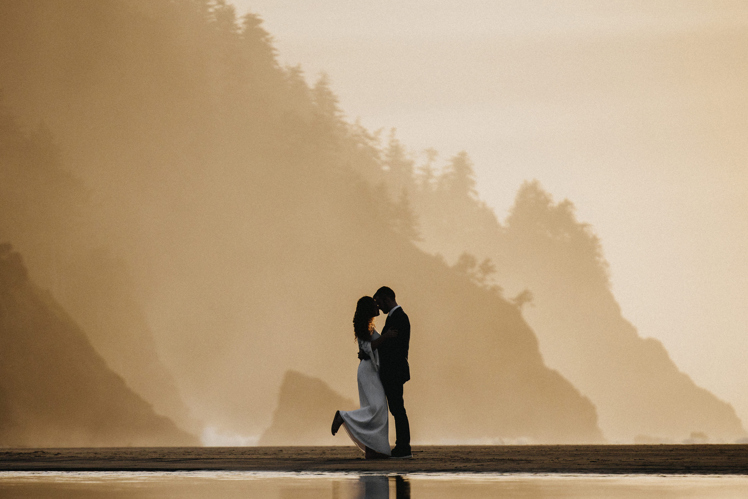 Engagement Photography at Cannon Beach, Oregon Coast | Portland, Seattle, Bend, & Oregon Coast Photographer | Georgy Shishkin. Capturing Love in the Heart of the Pacific Northwes