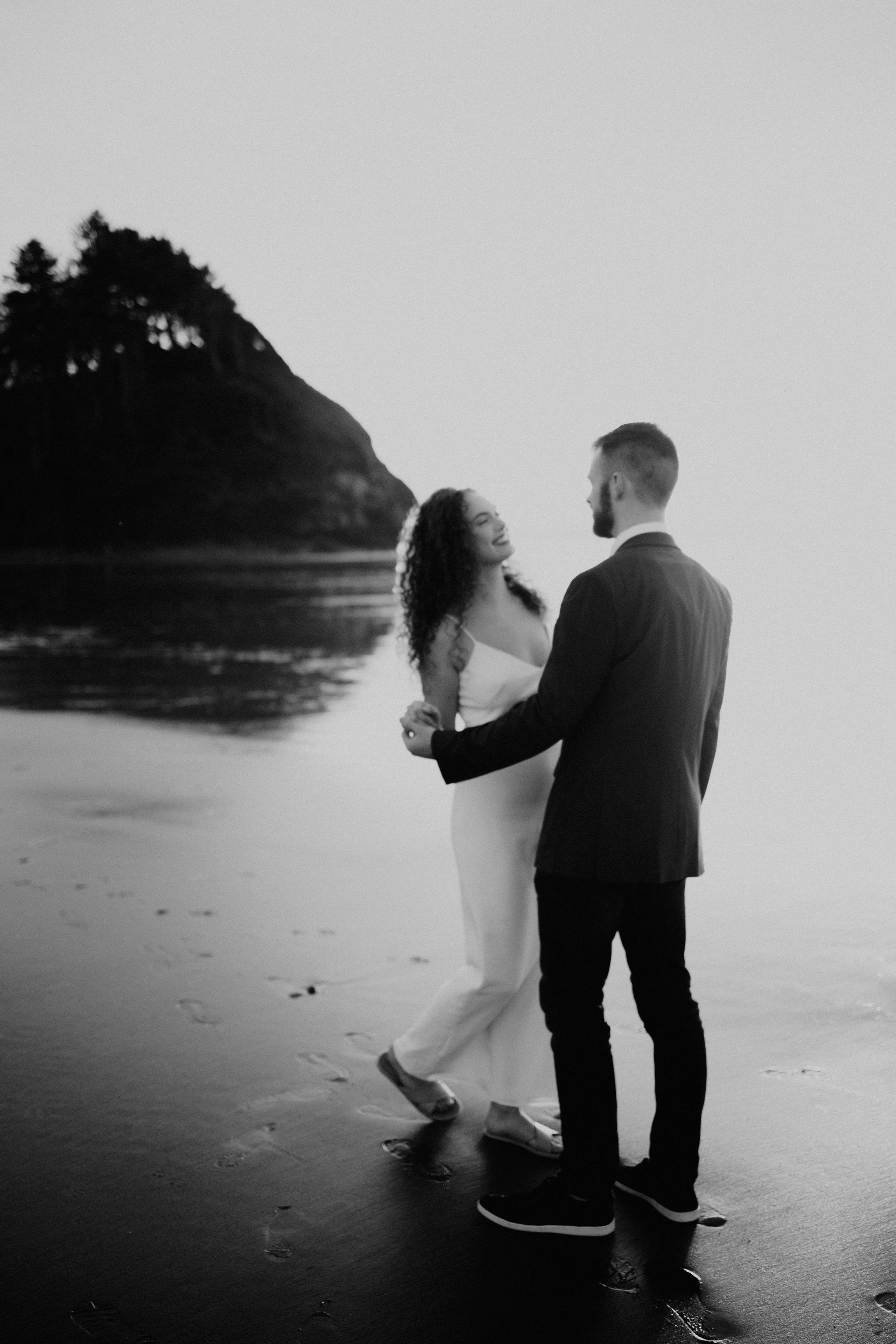 Engagement Photography at Cannon Beach, Oregon Coast | Portland, Seattle, Bend, & Oregon Coast Photographer | Georgy Shishkin. Capturing Love in the Heart of the Pacific Northwes