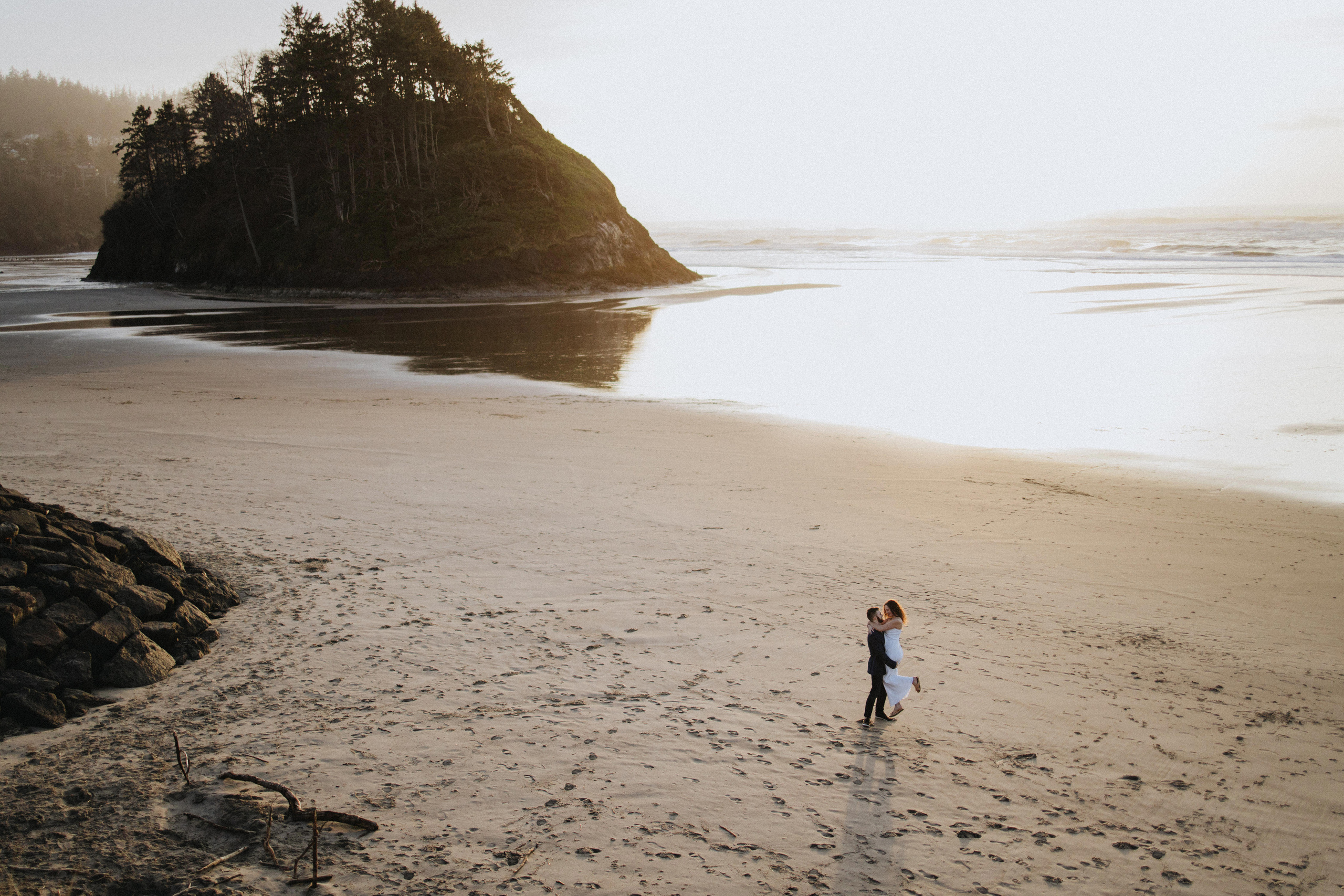 Engagement Photography at Cannon Beach, Oregon Coast | Portland, Seattle, Bend, & Oregon Coast Photographer | Georgy Shishkin. Capturing Love in the Heart of the Pacific Northwes