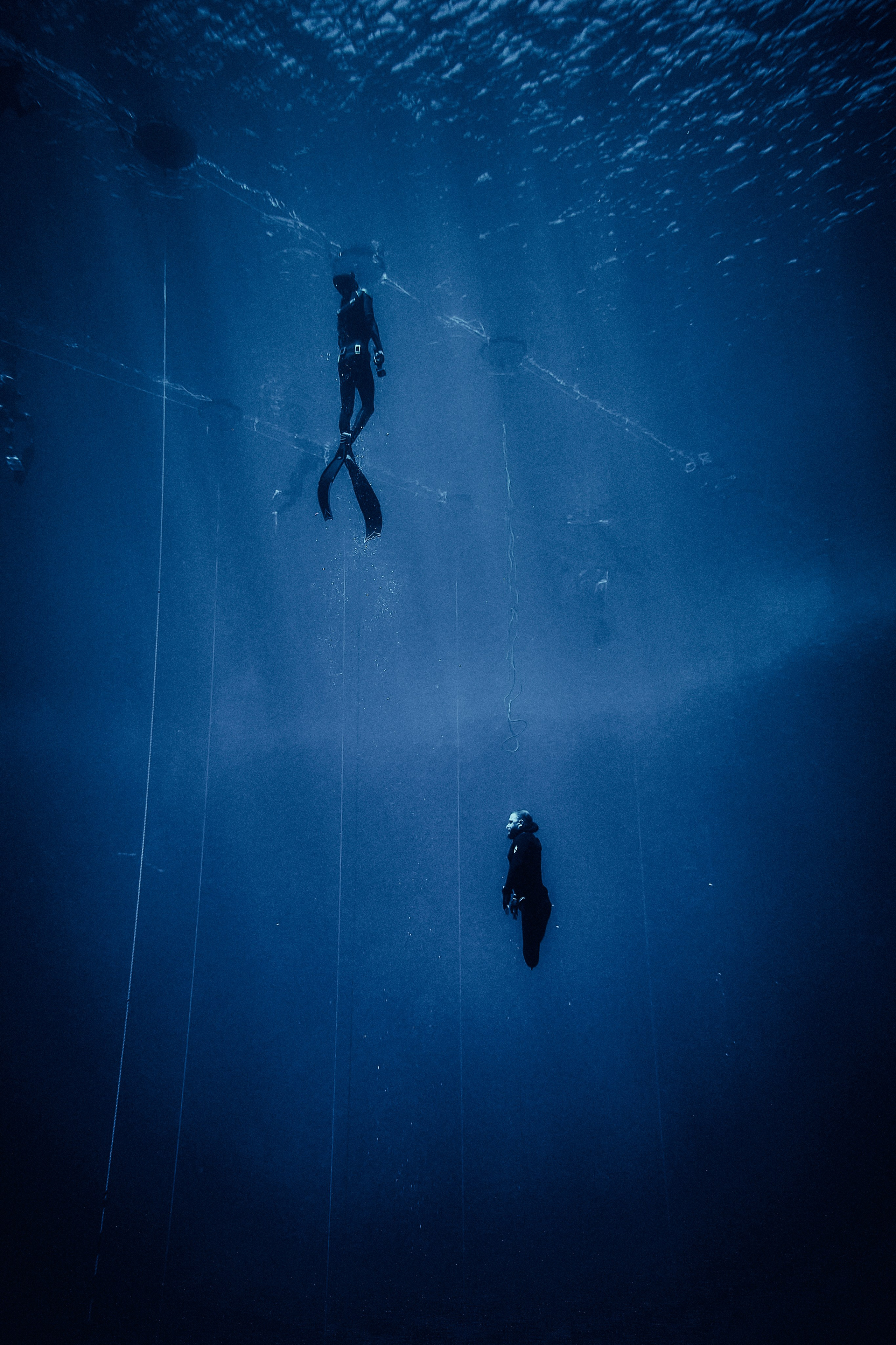 No SCUBA, no mask, no fins, even NO LEGS... Just one breath...Sometimes the power of human nature can send shivers down your skin...Freediving without legs in the Blue Hole, Dahab, Egypt - Andriej Szypilow - photas.online - photography & wideograph