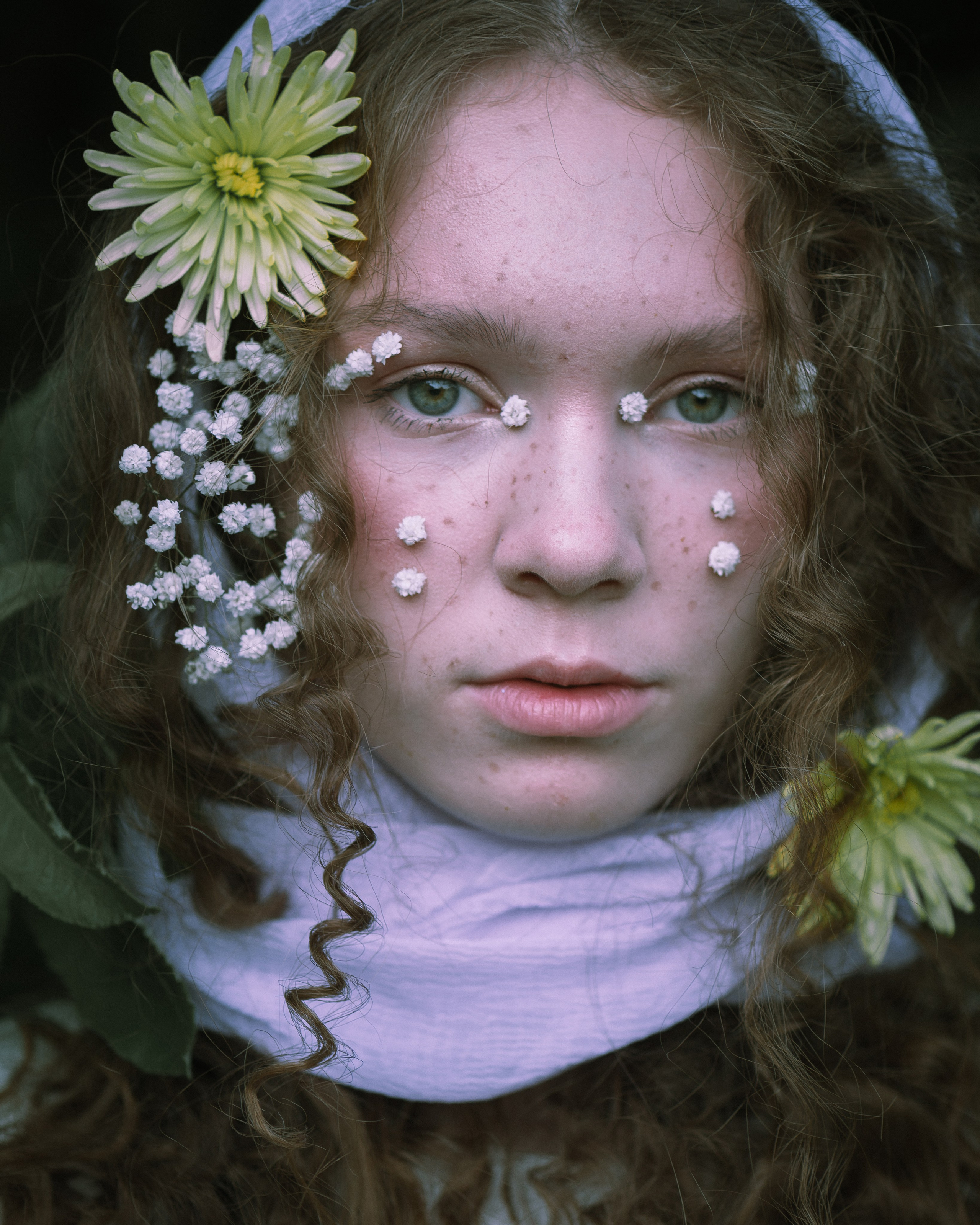 Editorial beauty model test shoot in San Francisco, showcasing high-end makeup artistry.