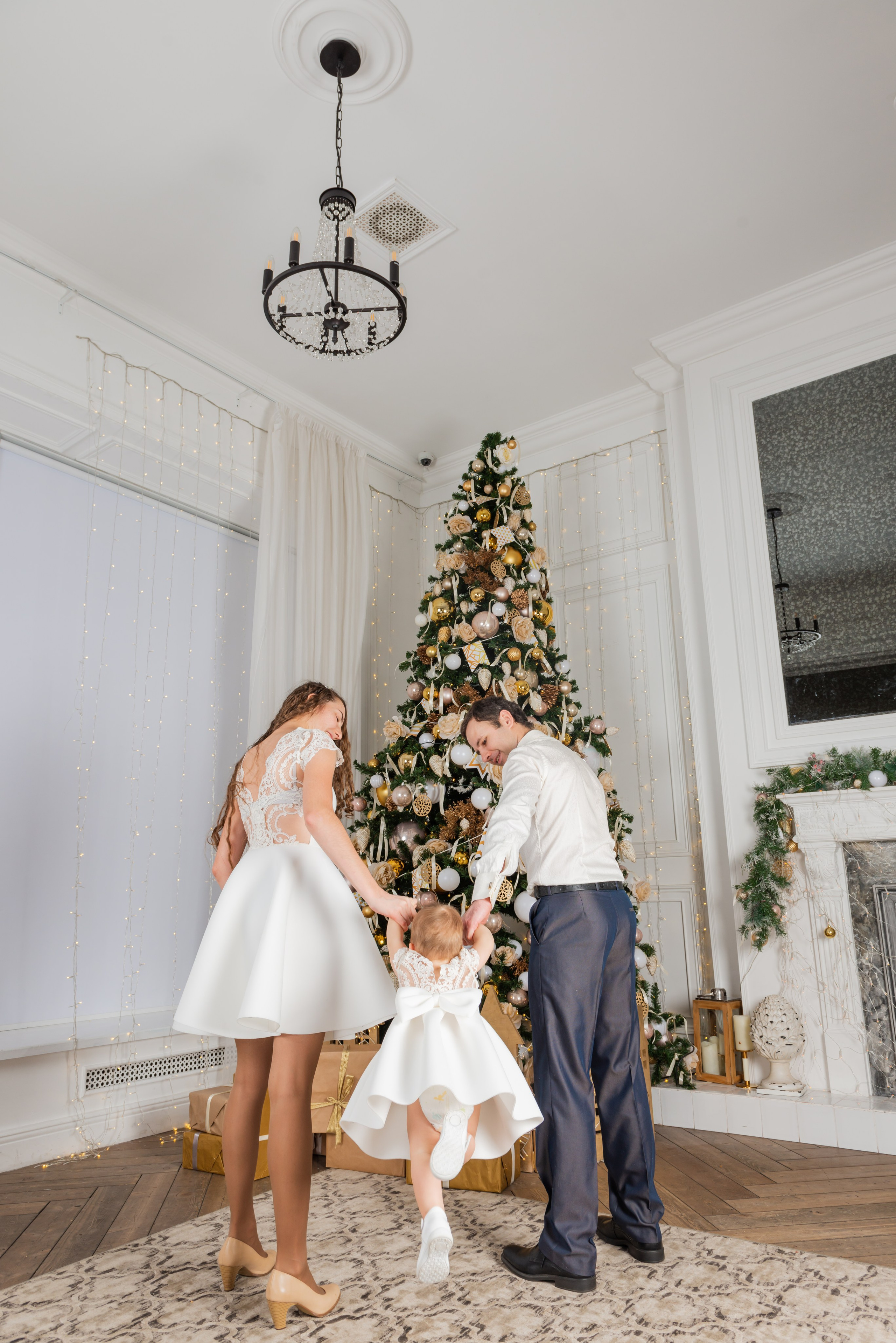 Семейная фотосессия с детьми в студии. FOTÓGRAFO MÉXICO QUINTANA ROO