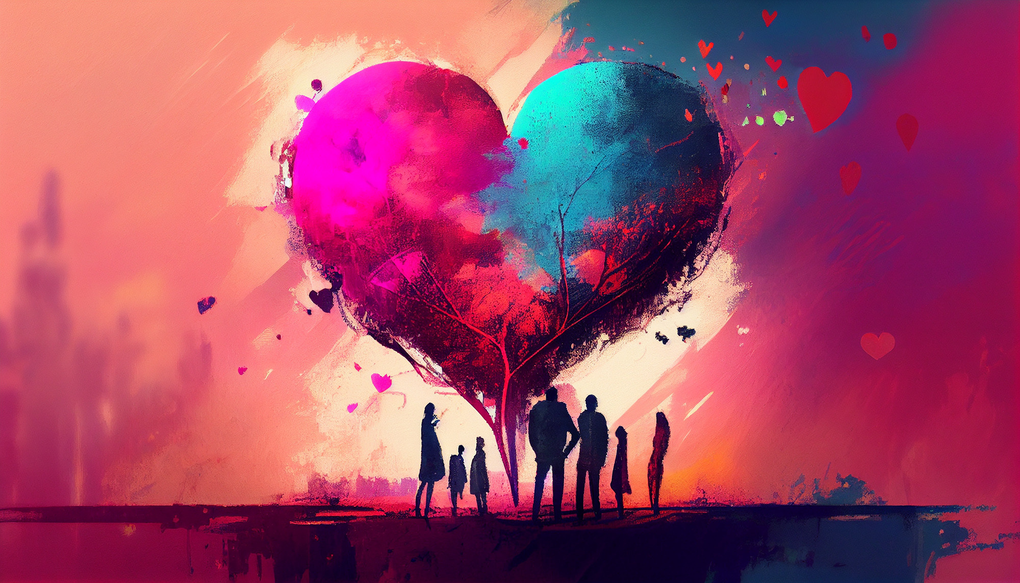 Watercolor collection Magic love artwork #11 Lolly Shine. Lolly Shine. Contemporary digital artist