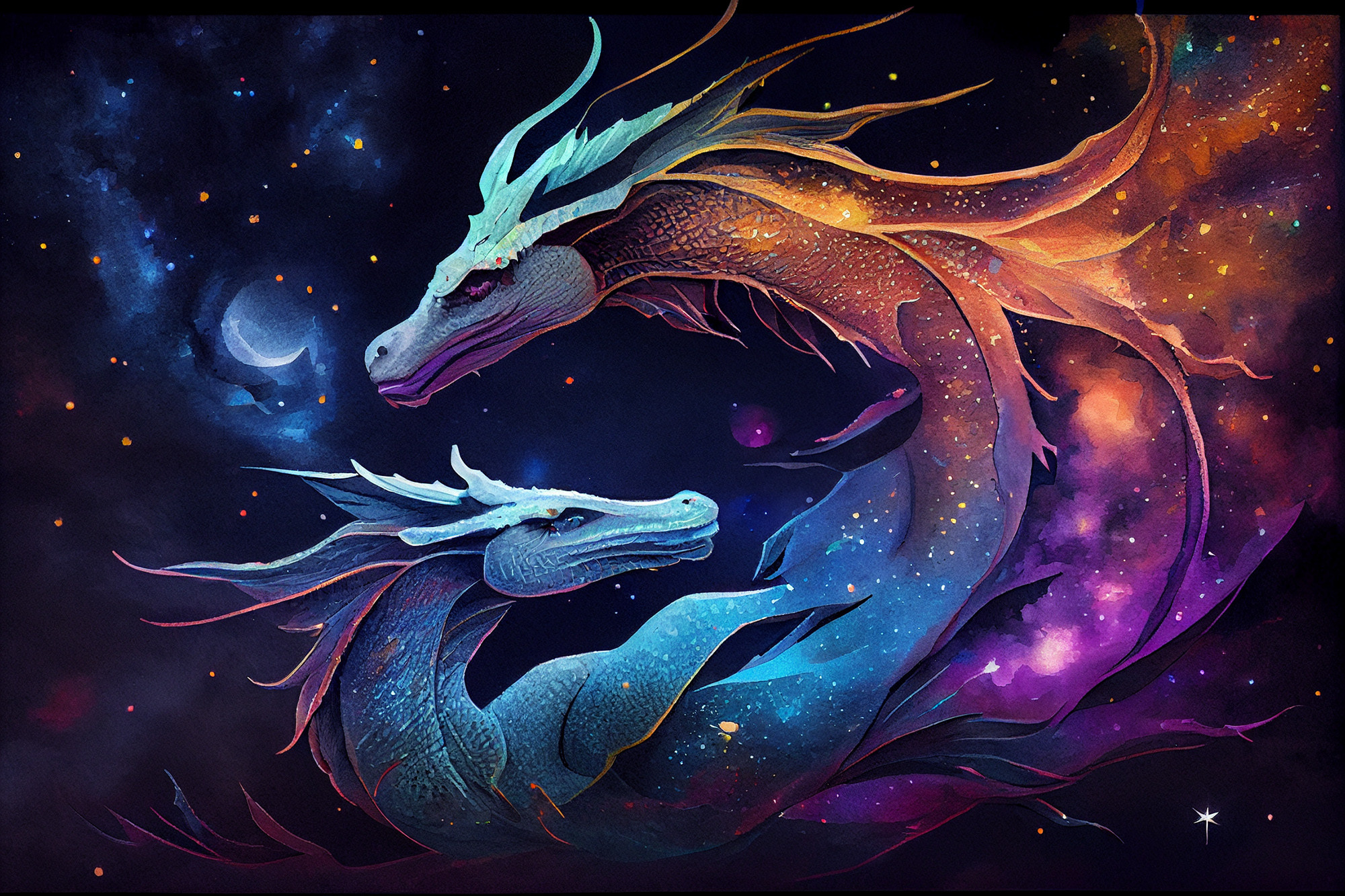 Watercolor collection Magic love artwork #14 Lolly Shine. Lolly Shine. Contemporary digital artist