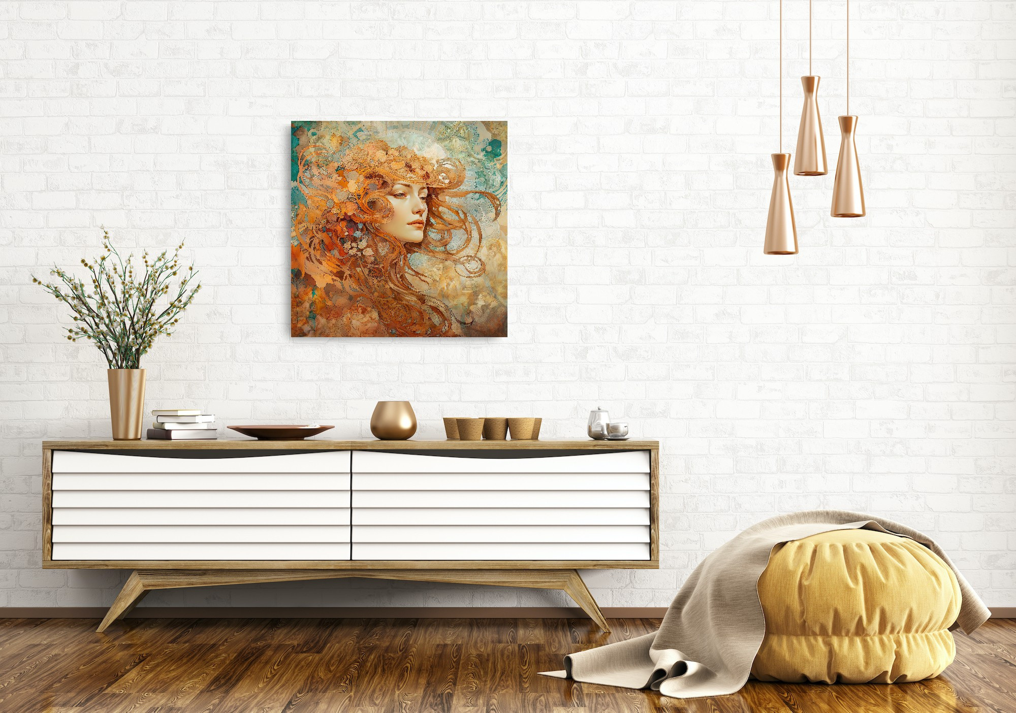 ONE OF A KIND digital art collage. Lolly Shine. Contemporary digital artist