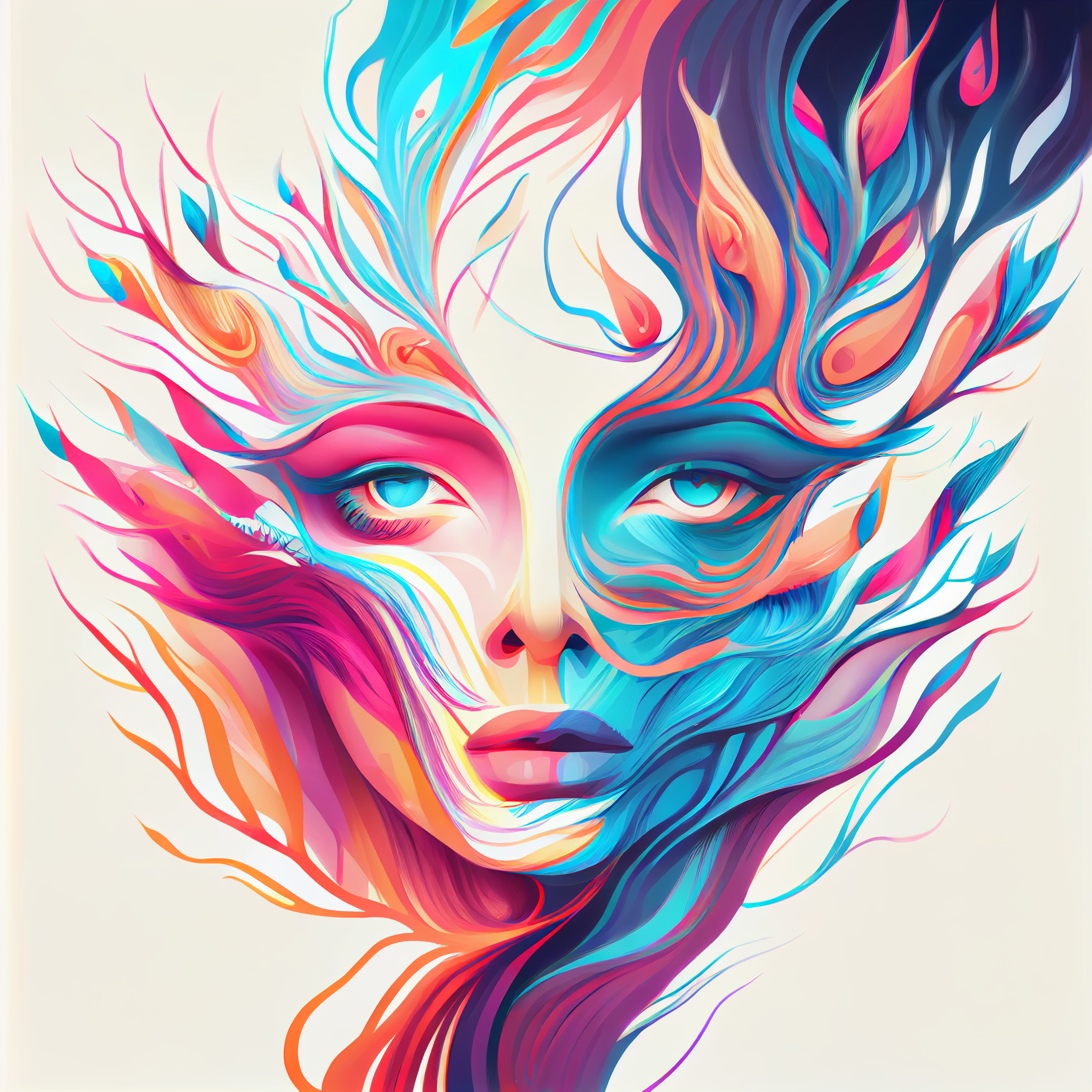 Abstract surrealism Collection WOMAN’S FANTASY artwork #4 Lolly Shine. Lolly Shine. Contemporary digital artist