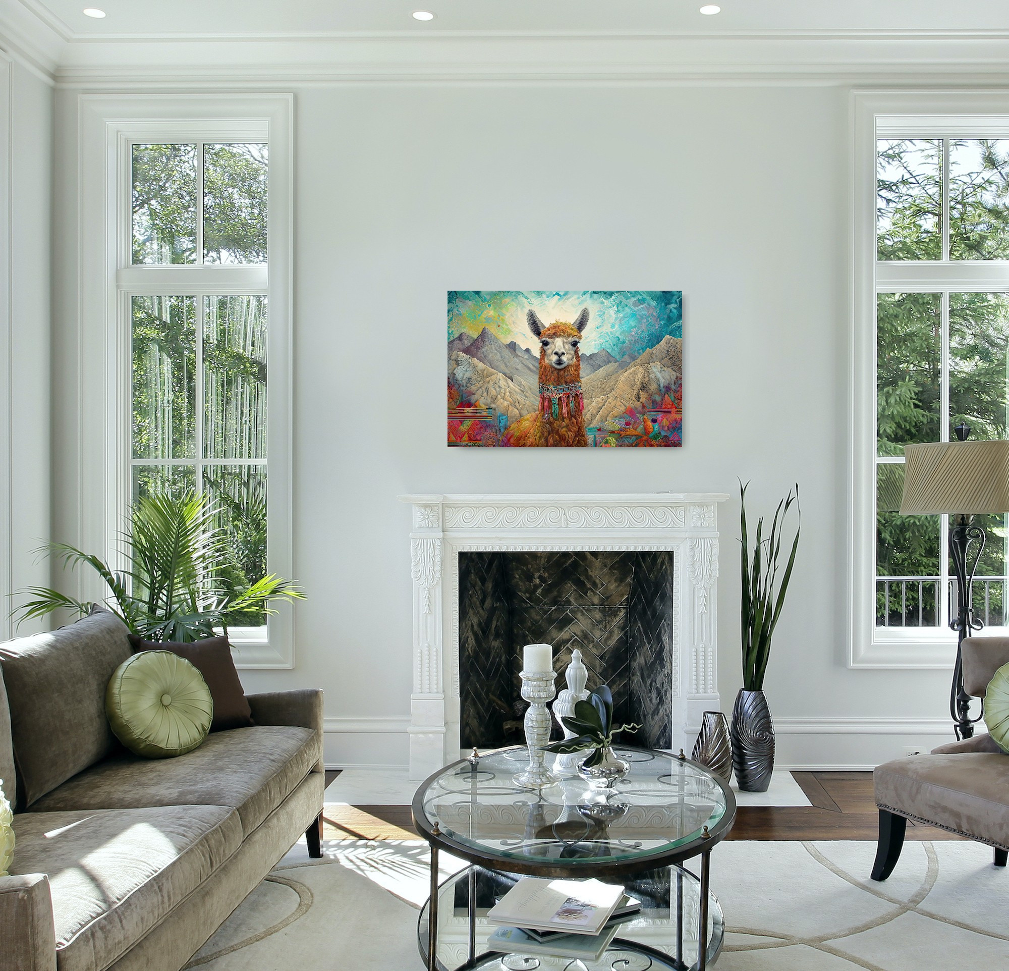 Lama Collection Sacred Animals Artwork #13 Lolly Shine. Lolly Shine. Contemporary digital artist