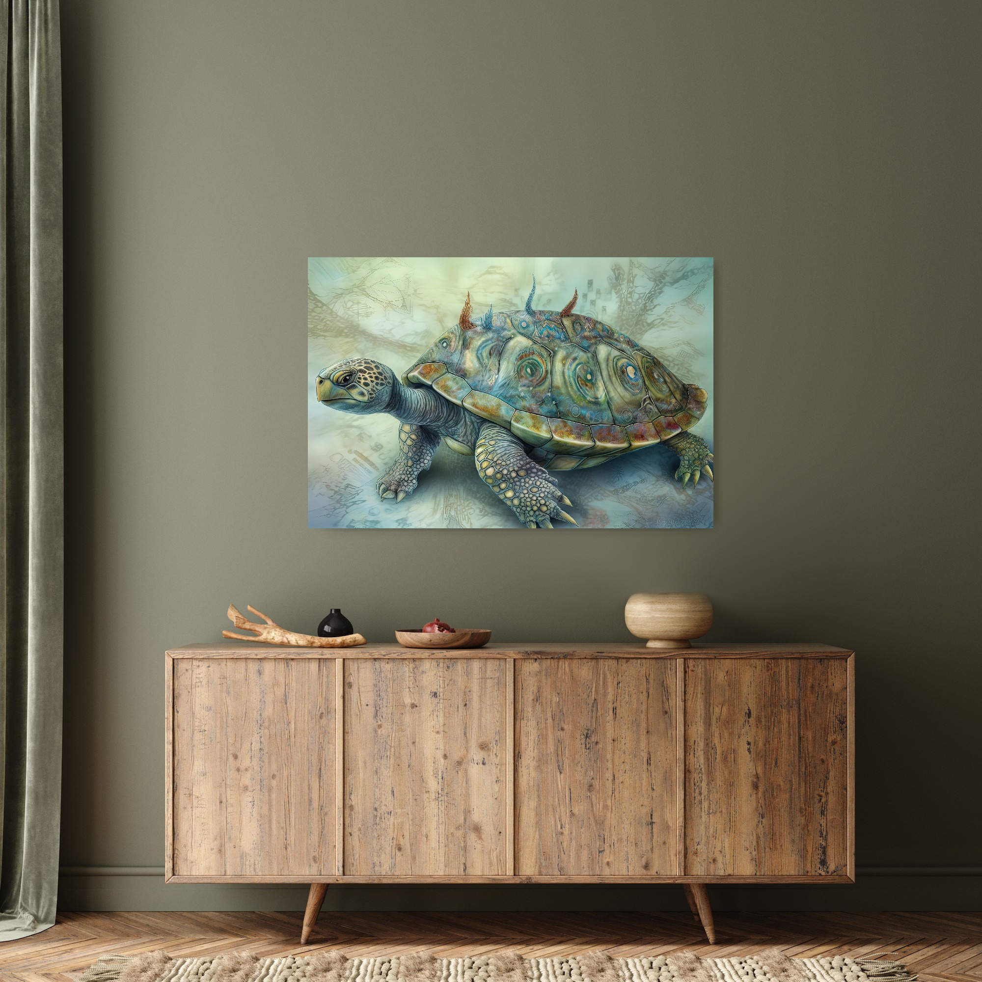 Turtle Collection Sacred Animals Artwork #27 Lolly Shine. Lolly Shine. Contemporary digital artist