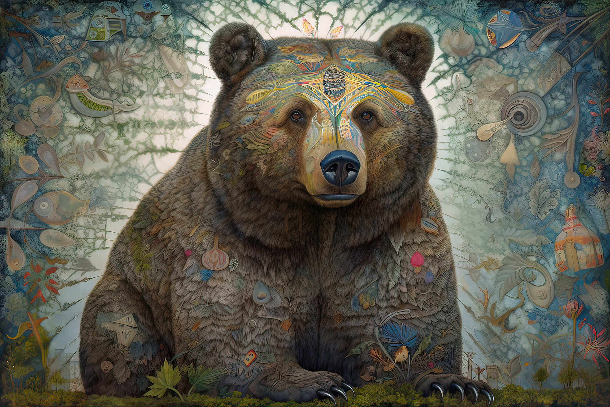Bear Collection Sacred Animals Artwork #5 Lolly Shine. Lolly Shine. Contemporary digital artist