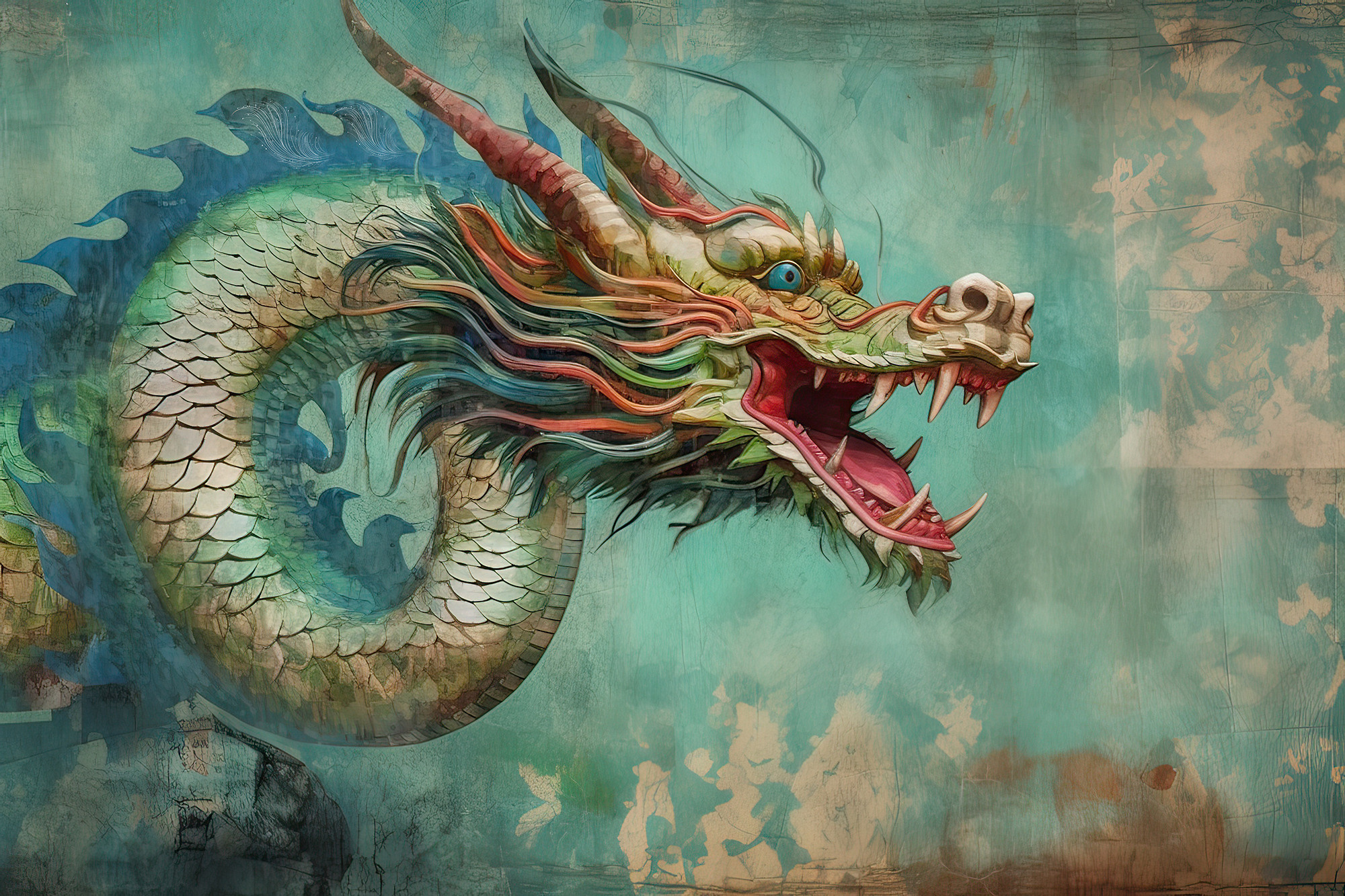 Dragon. Artwork #12 from Collection “Sacred Animals”