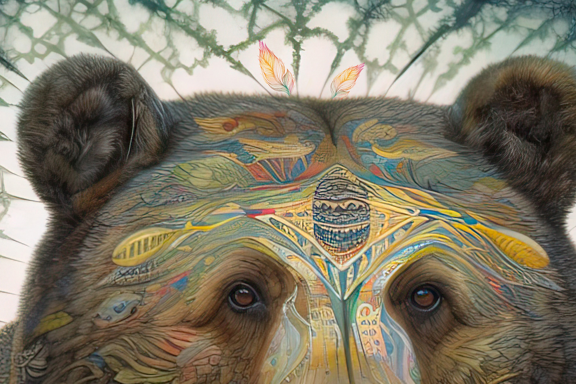 Bear Collection Sacred Animals Artwork #5 Lolly Shine. Lolly Shine. Contemporary digital artist