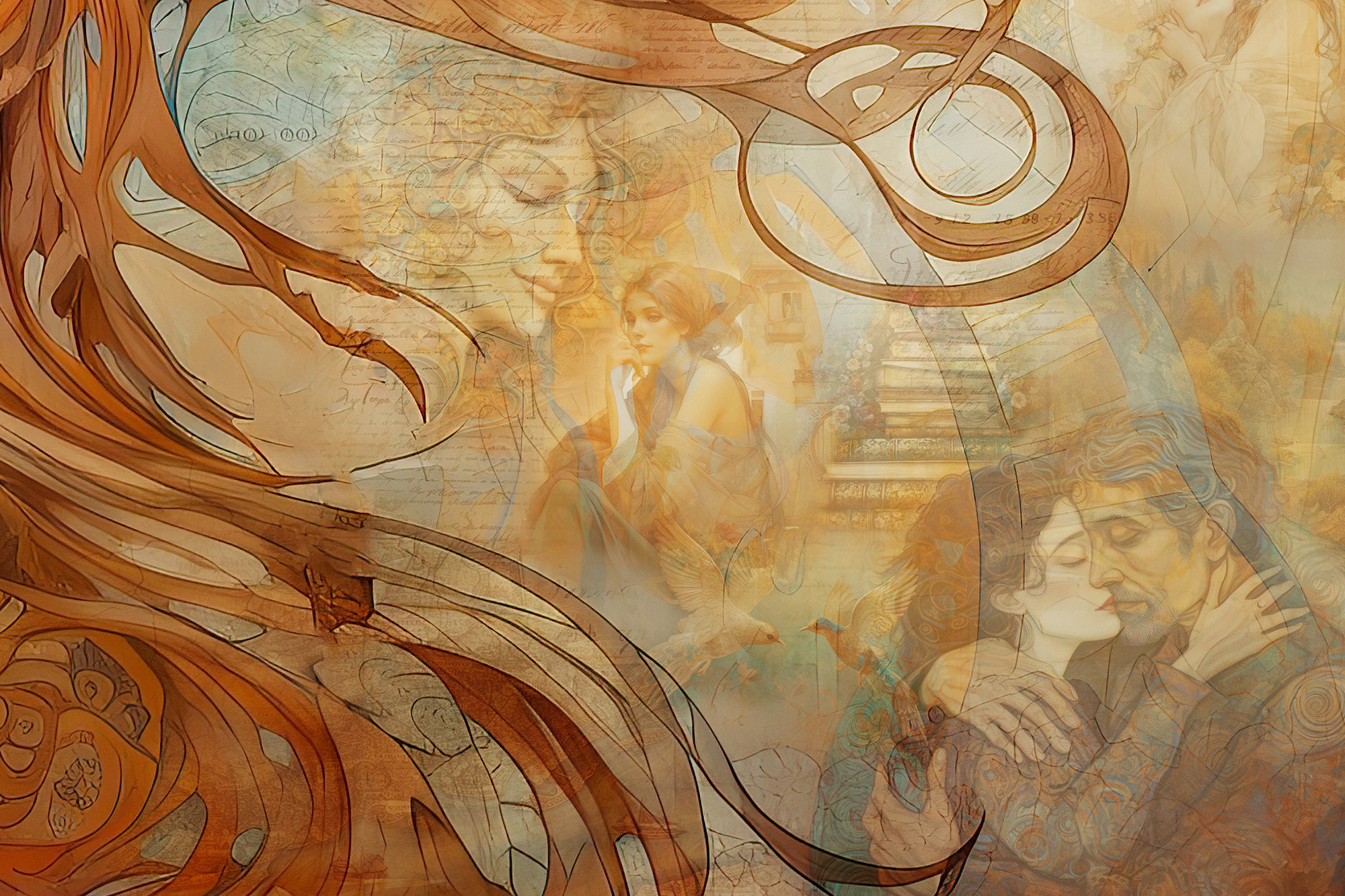 ONE OF A KIND digital art collage. Lolly Shine. Contemporary digital artist